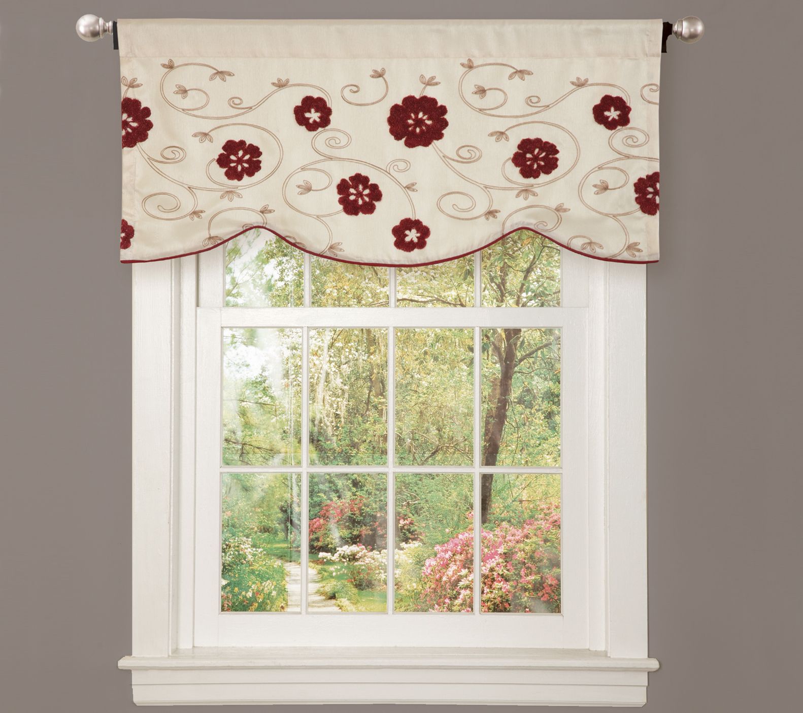 Royal Embrace Single Valance by Lush Decor - QVC.com