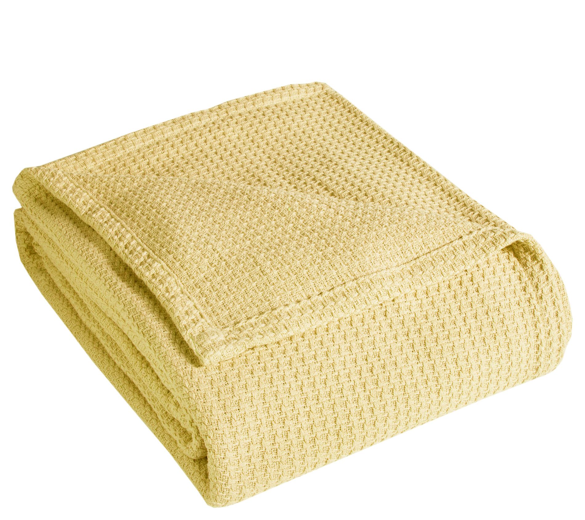 Elite Home Products Grand Hotel Cotton Twin Blanket - QVC.com