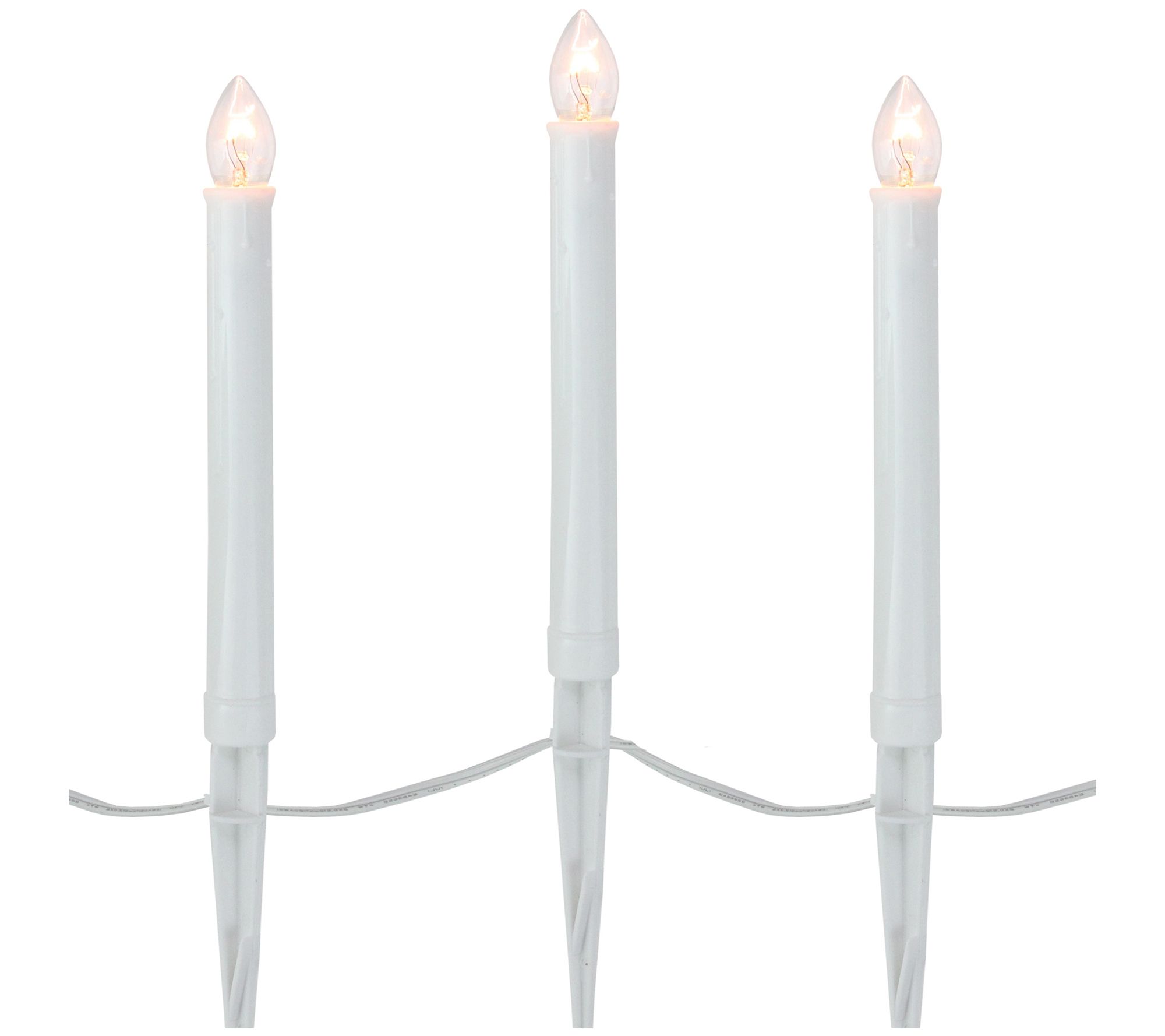 Northlight Set of 10 Candle Christmas Pathway Markers - QVC.com