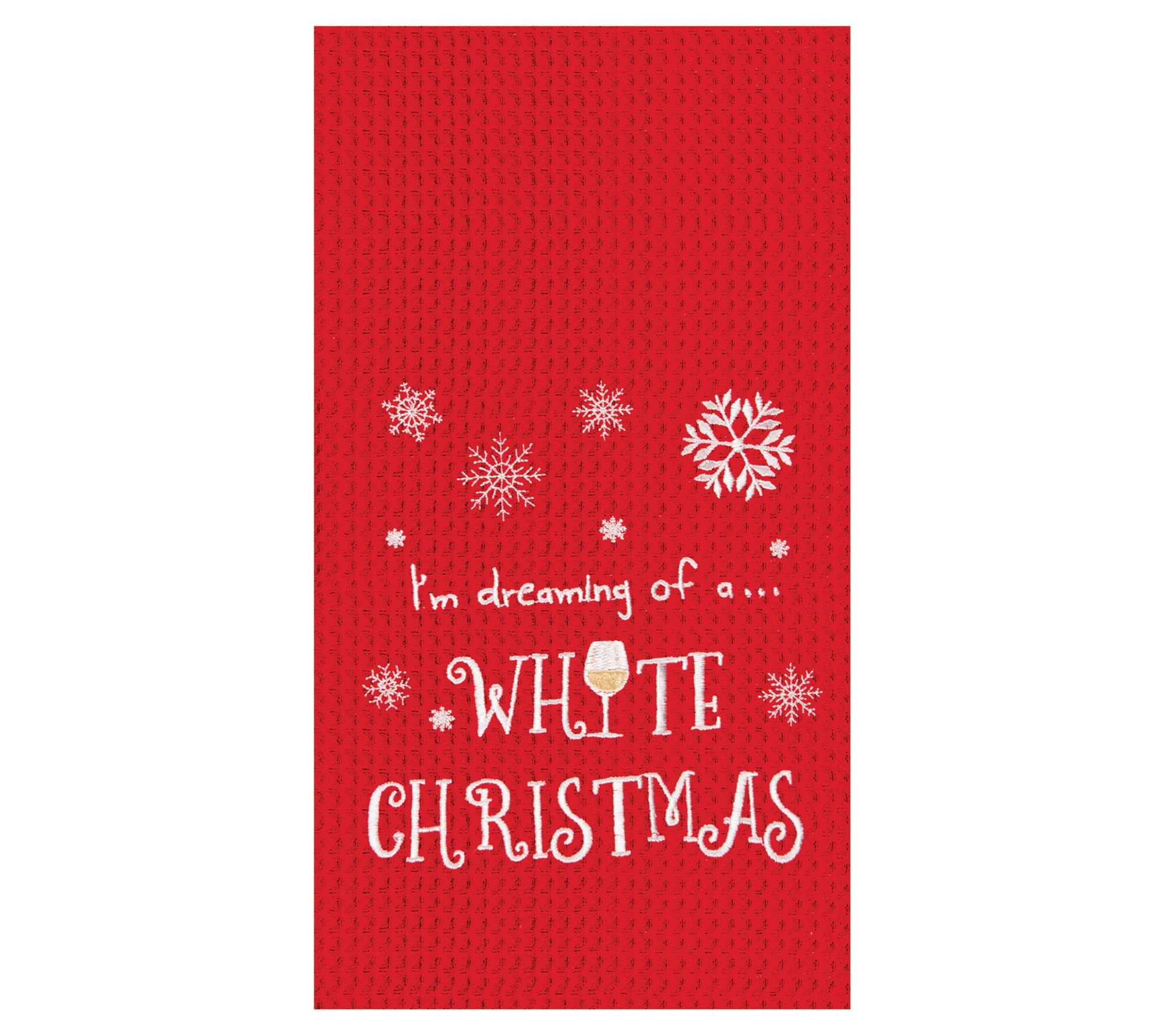 C&F Home White Christmas Kitchen Towel Set of 2