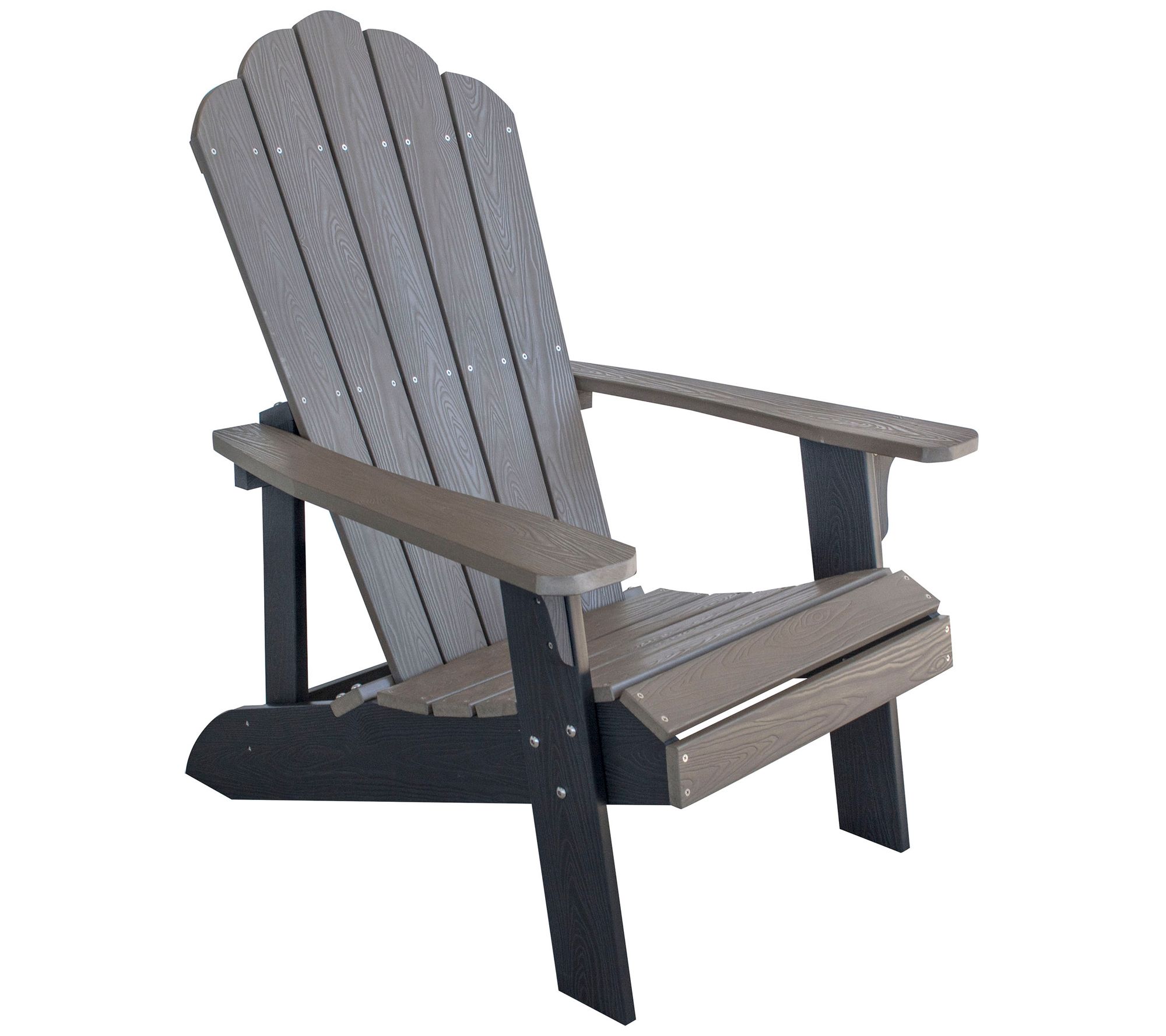 AmeriHome Simulated Wood Outdoor Two Tone Adirondack Chair - QVC.com