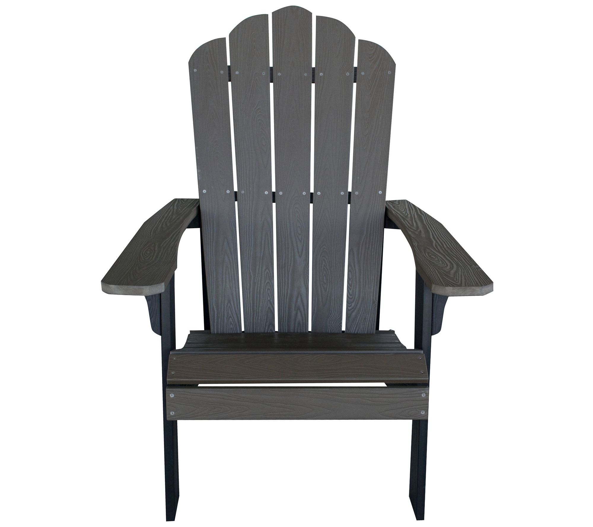 AmeriHome Simulated Wood Outdoor Two Tone Adirondack Chair - QVC.com