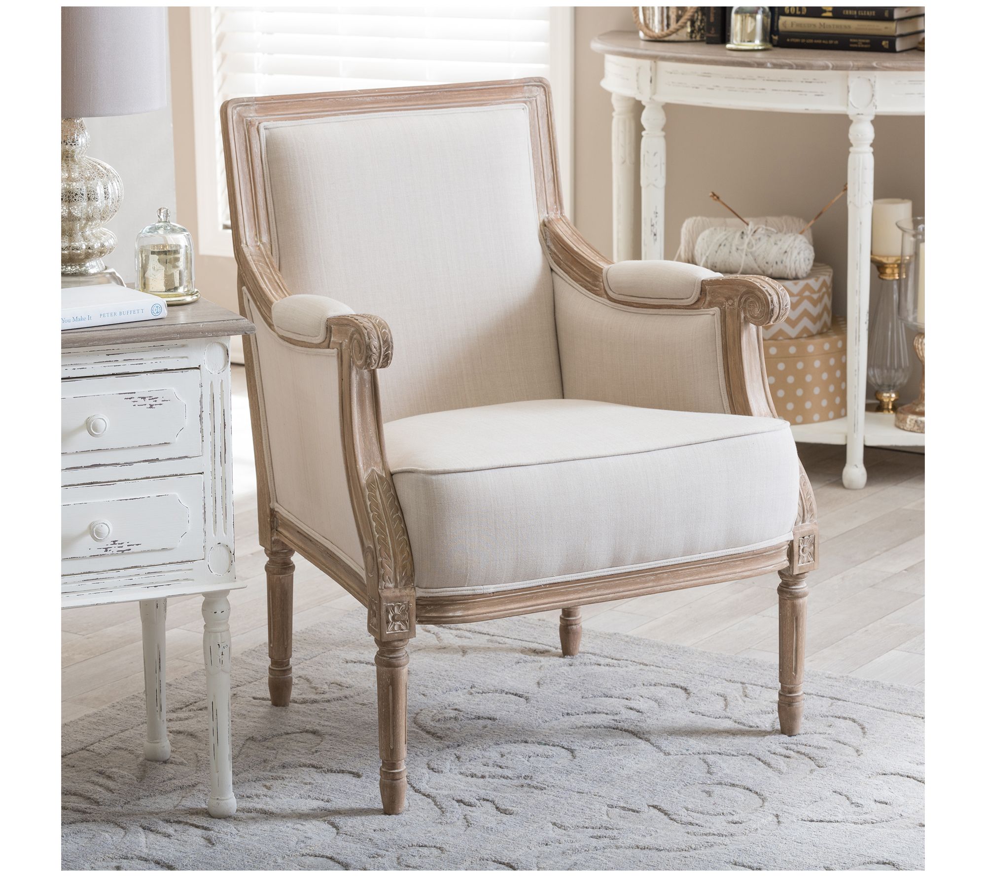 Baxton studio charlemagne traditional french accent chair new arrivals