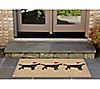 Liora Manne Frontporch 3 Dogs Christmas Rug Neutral 30" x 48", 1 of 4