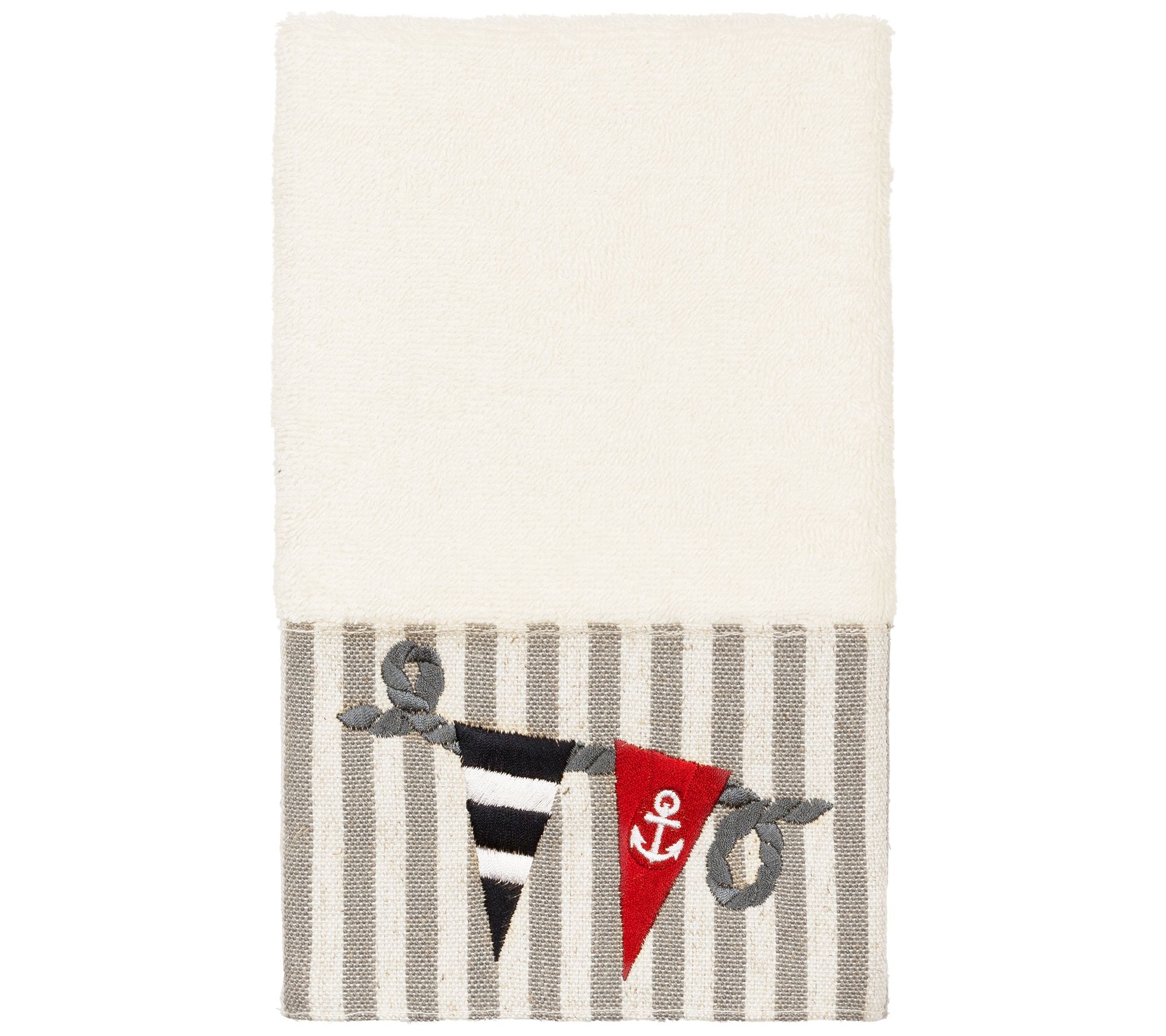 Linum Home Textiles Ethan Embellished Hand Towel