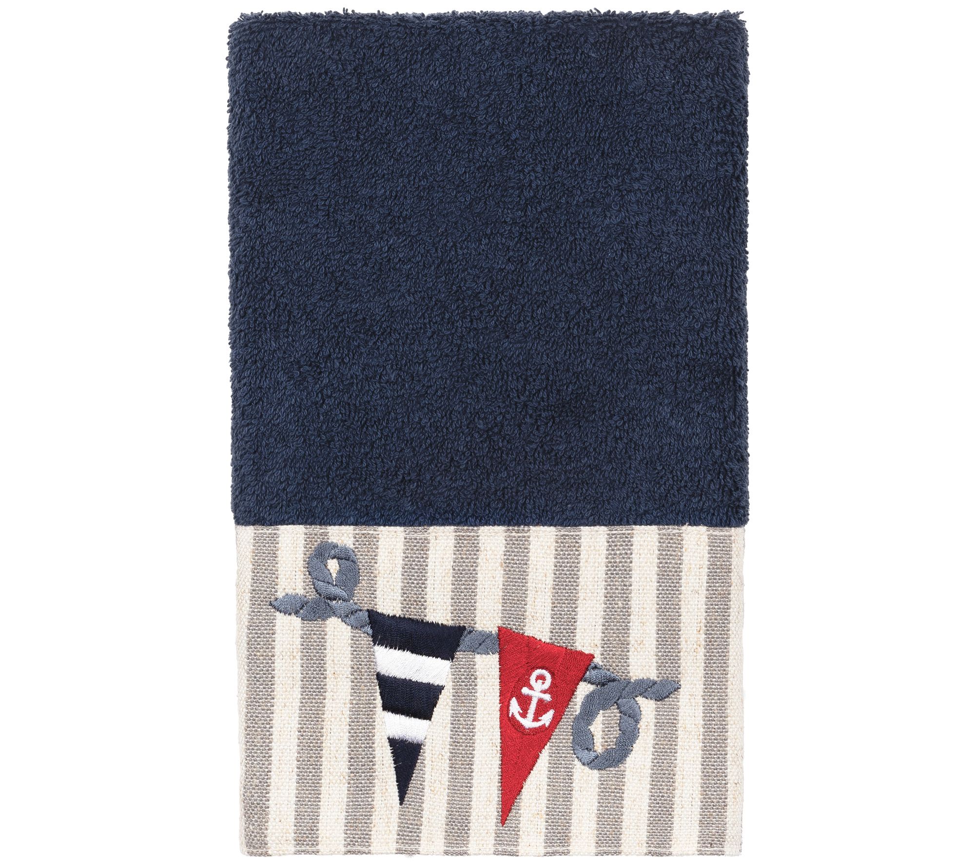 Linum Home Textiles Ethan Embellished Hand Towel