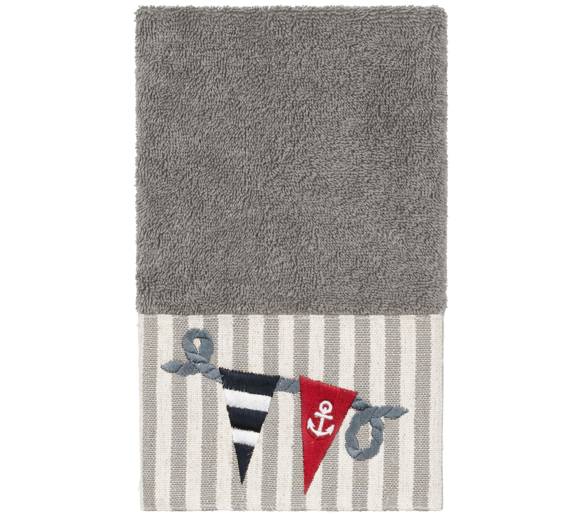 Linum Home Textiles Ethan Embellished Hand Towel