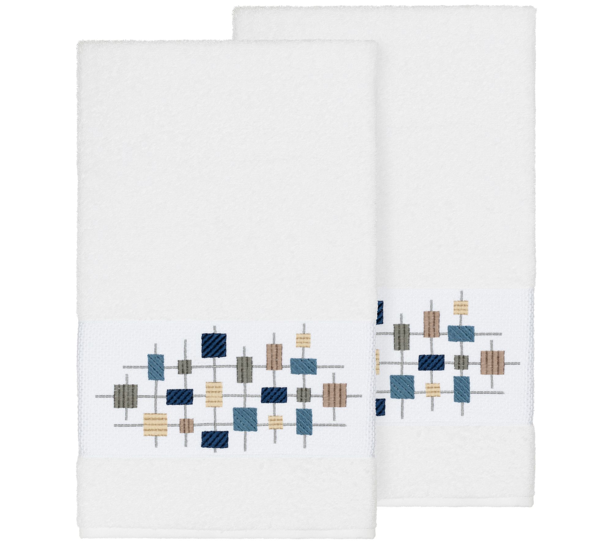 Linum Home Textiles Khloe 2PC Embellished BathTowel Set