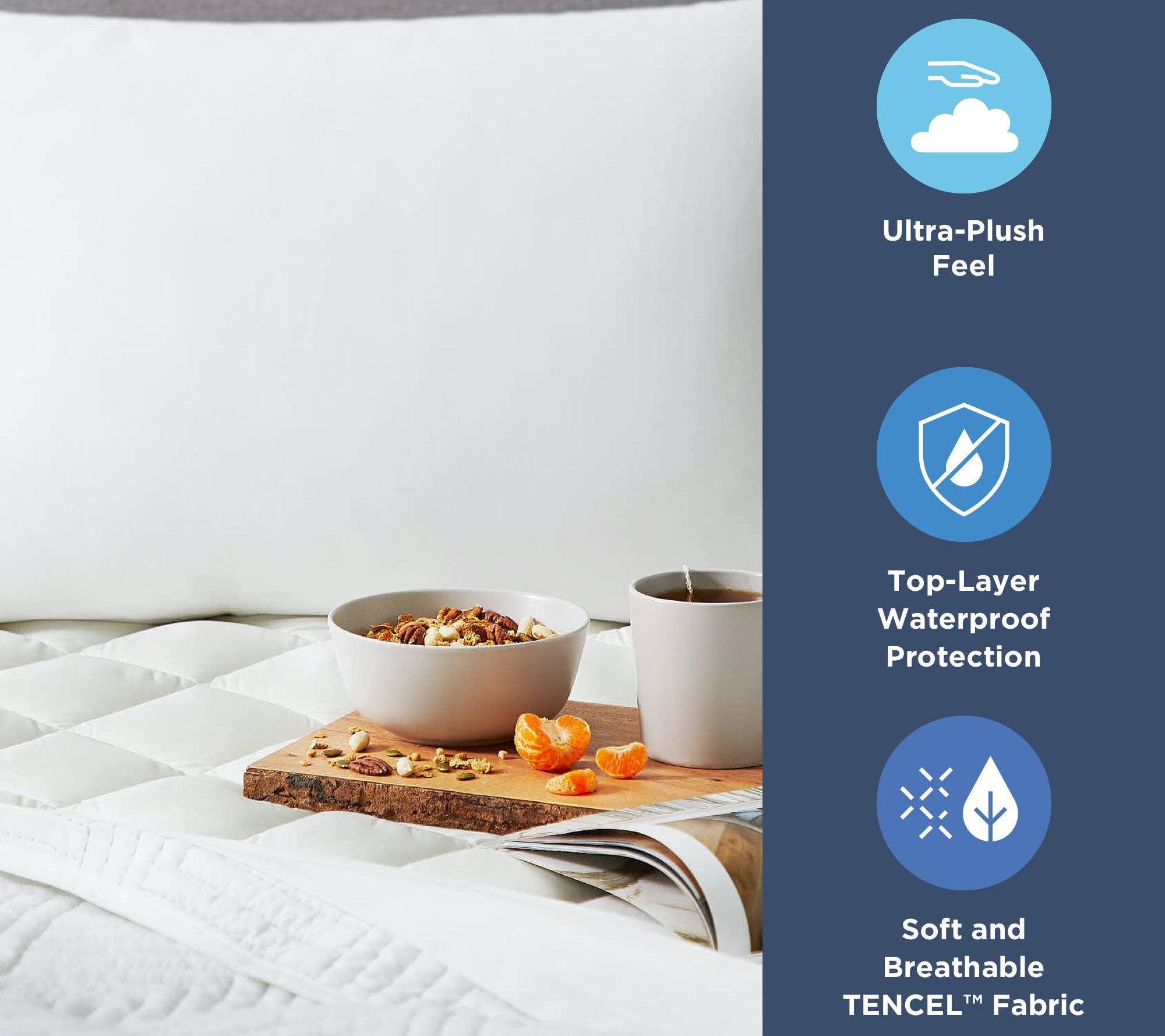 Dr. Oz GoodLife TwinXL Waterproof EngineeredDown Mattress Pad