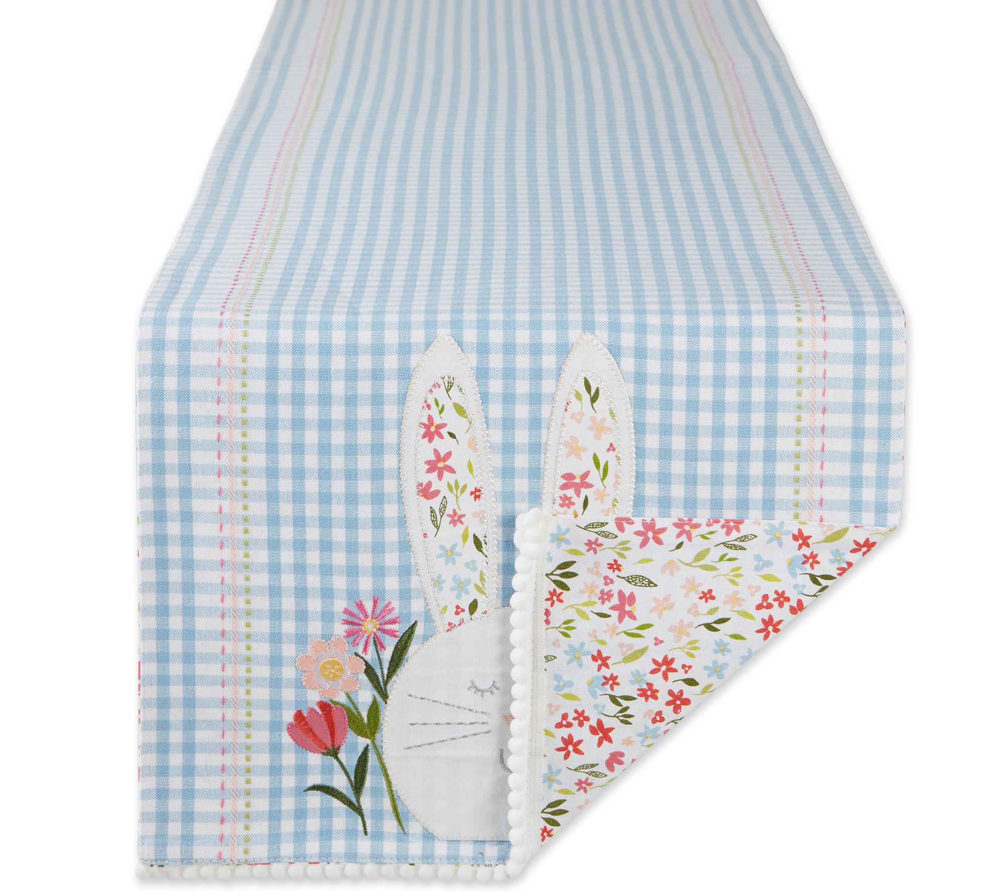Design Imports Happy Bunny Table Runner 14x72