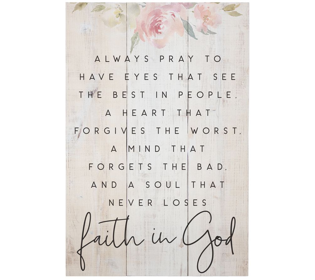 Faith In God Rustic Pallet By Sincere Surroundings