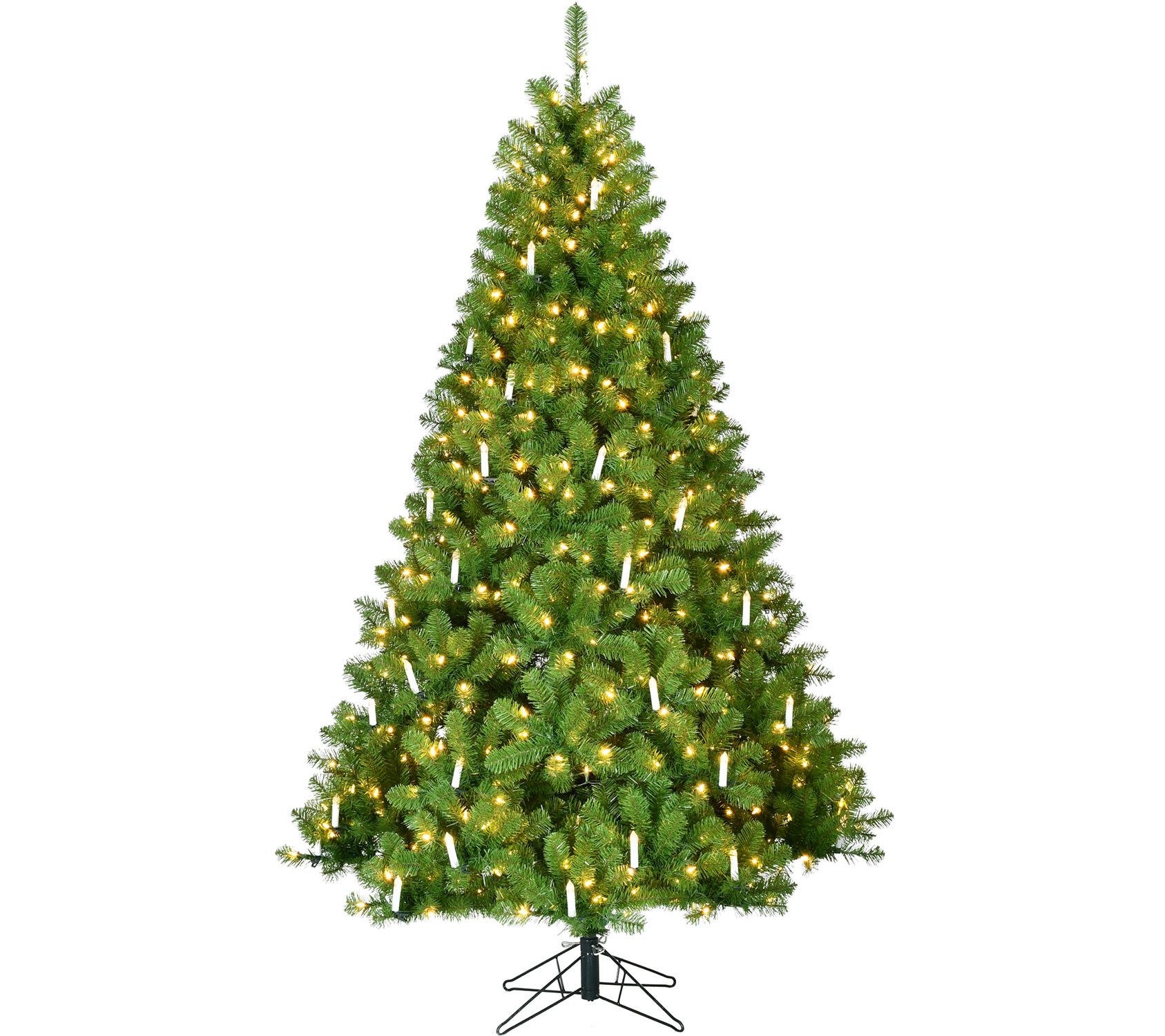 Fraser Hill Farm 7.5' Vintage Christmas Tree with Candles