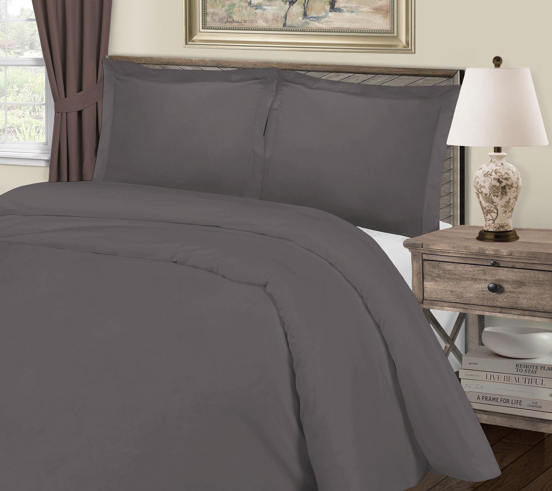 Superior 1000-Thread Count Duvet Cover Set, Full/Queen