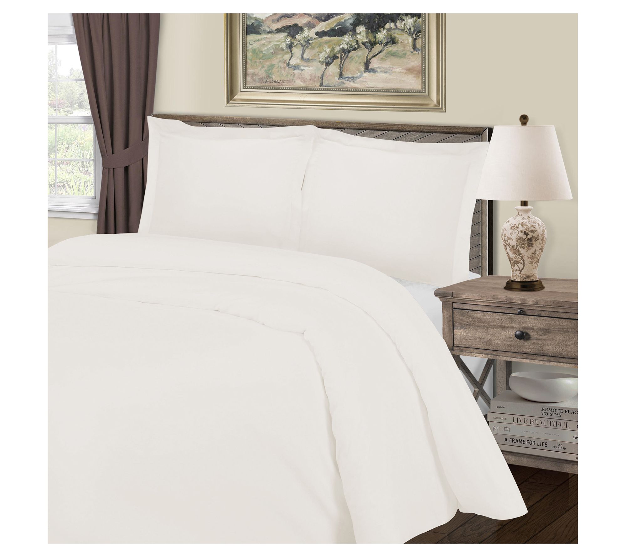 Superior 1000-Thread Count Duvet Cover Set, Full/Queen