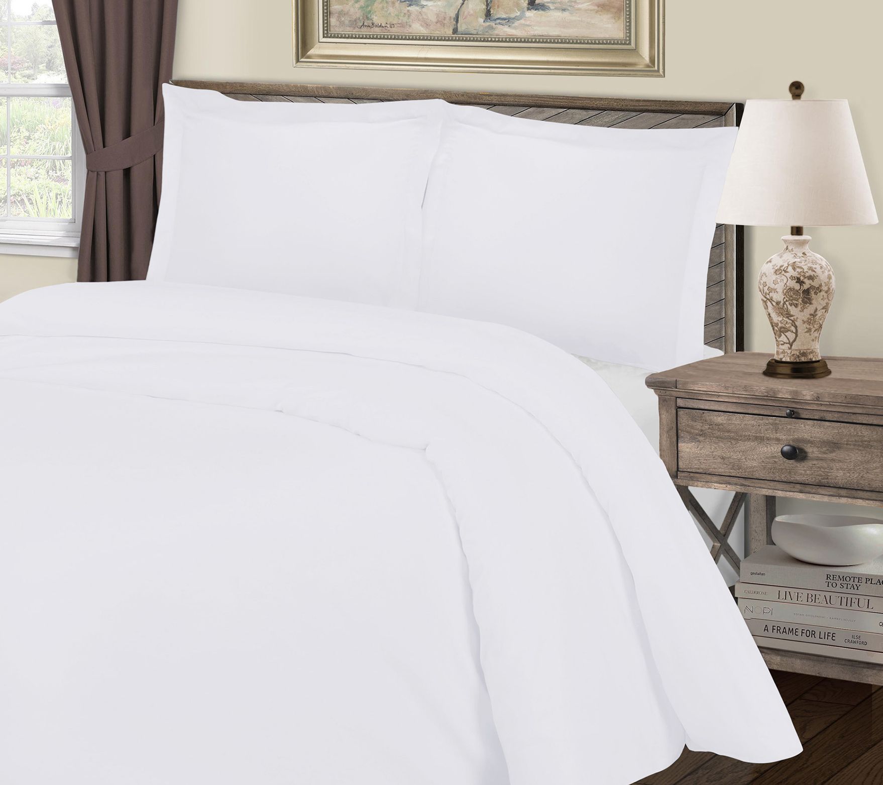 Superior 1000-Thread Count Duvet Cover Set, Full/Queen