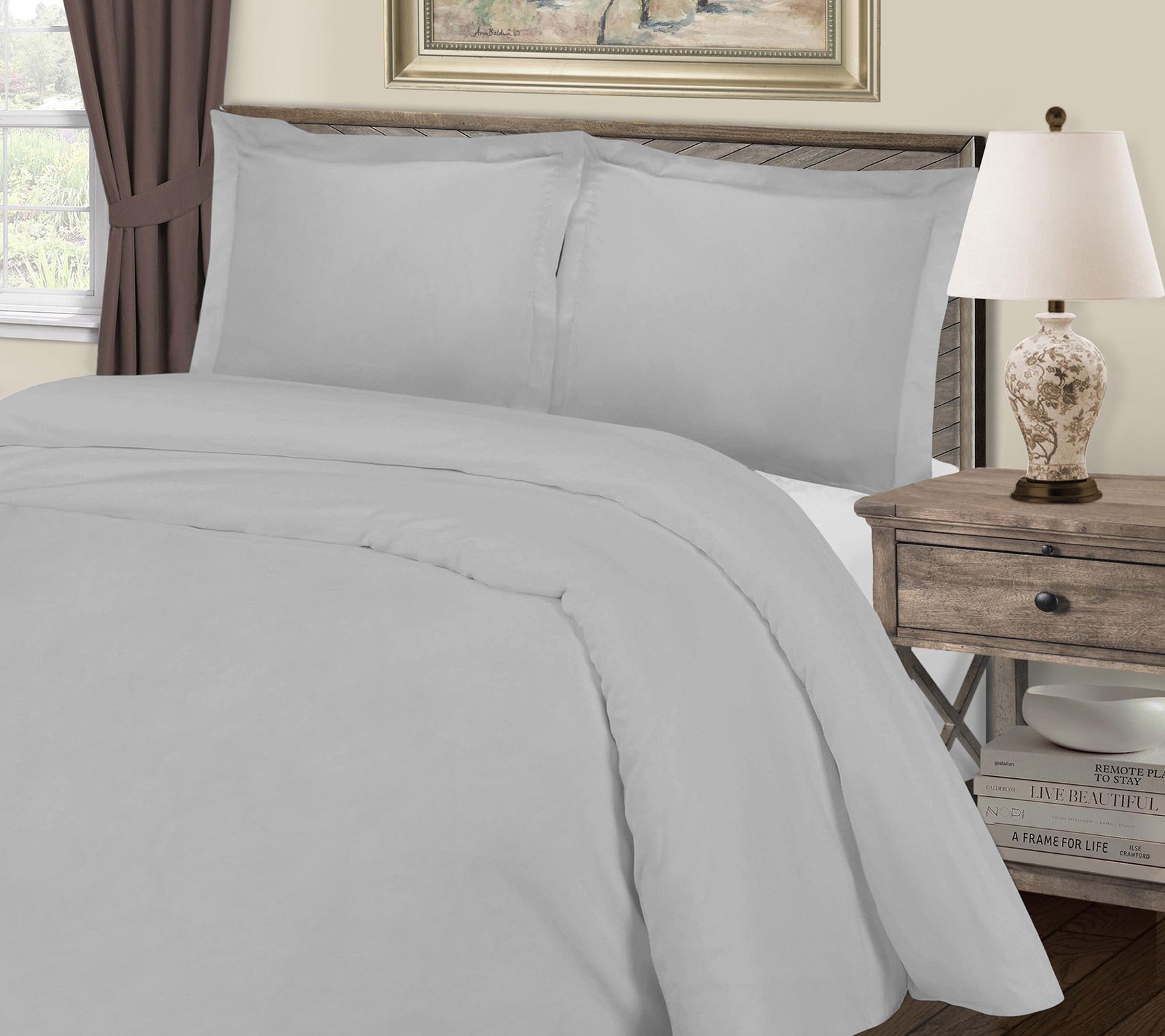 Superior 1000-Thread Count Duvet Cover Set, Full/Queen