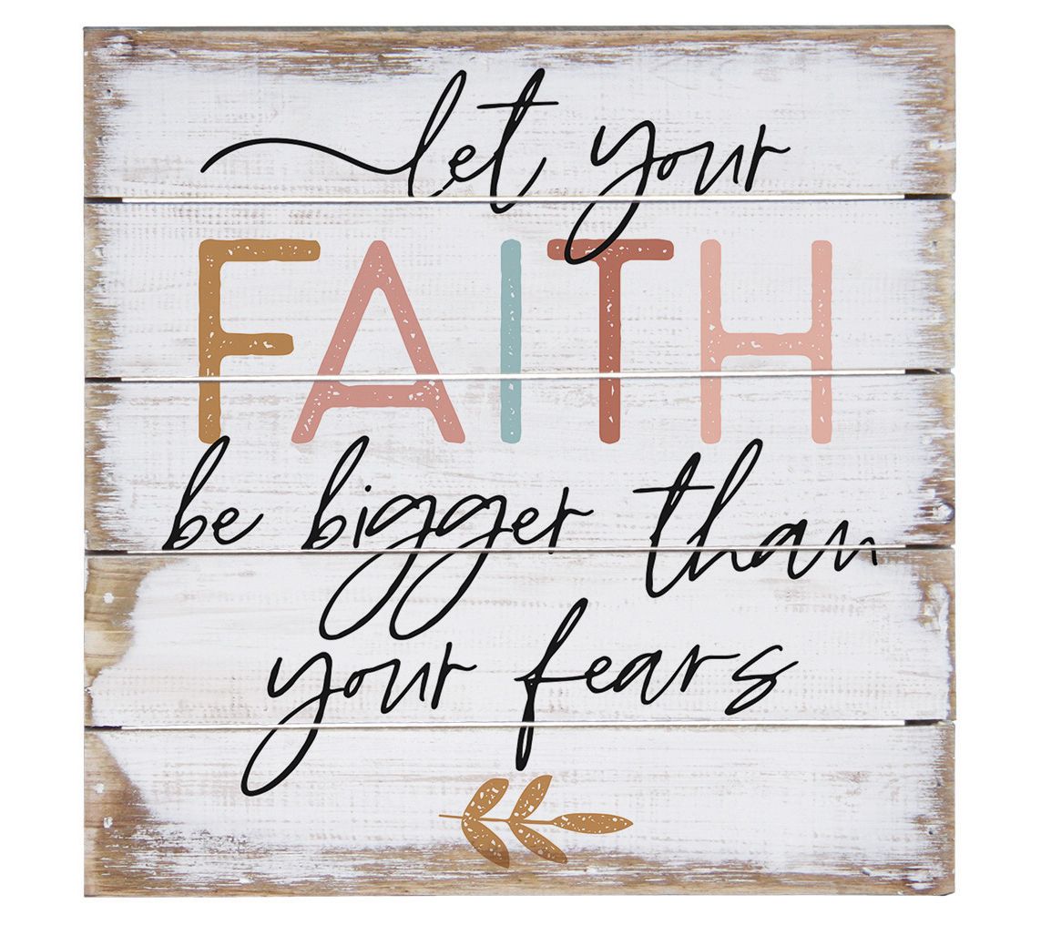 Sincere Surroundings 8" Let Your Faith Pallet Petite