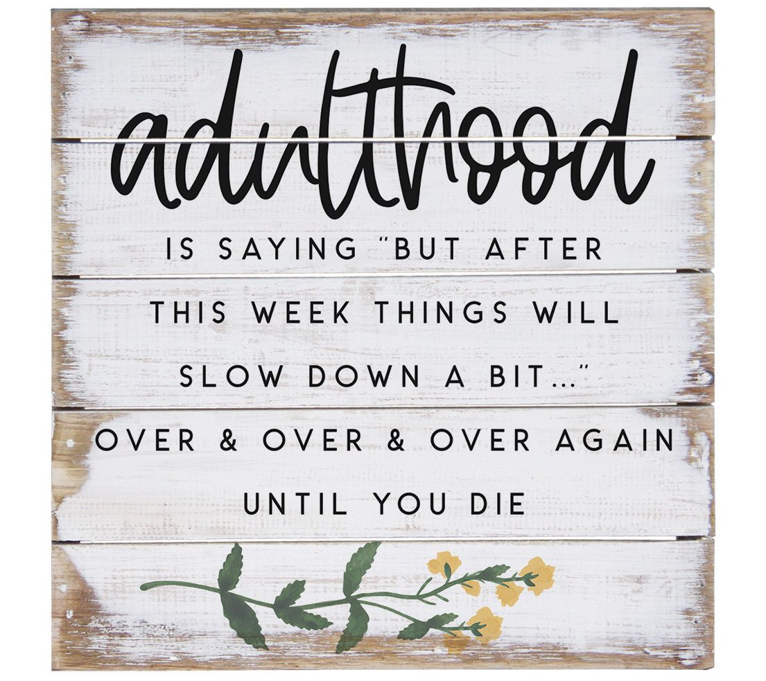 Sincere Surroundings 8" Adulthood Is Saying Palet Petite