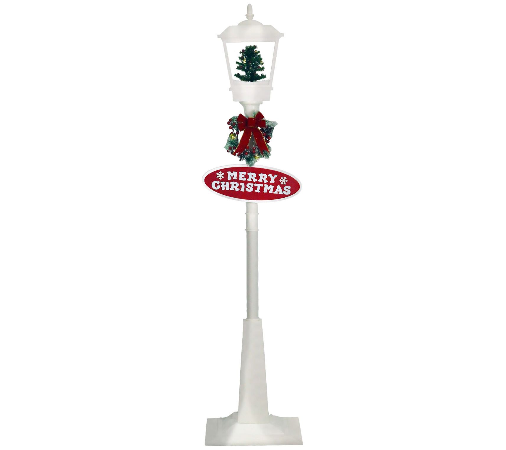 Christmas Time 71-In. Musical Snowy Street Lamp