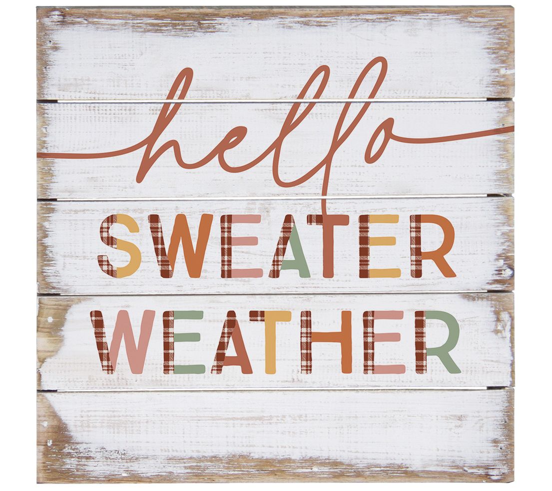 Sincere Surroundings 8" Hello Sweater Plaid Pallet Petite