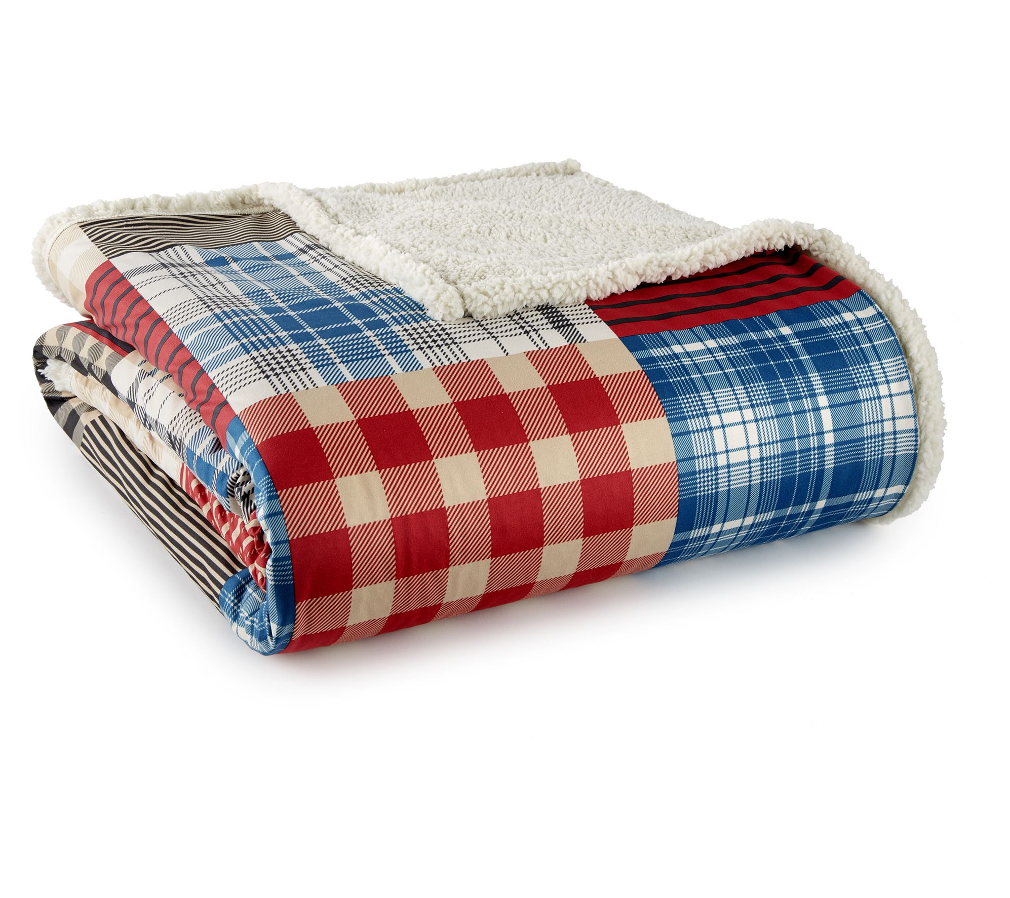 Shavel Full/Queen Micro Flannel Reverse to Sher pa Blanket