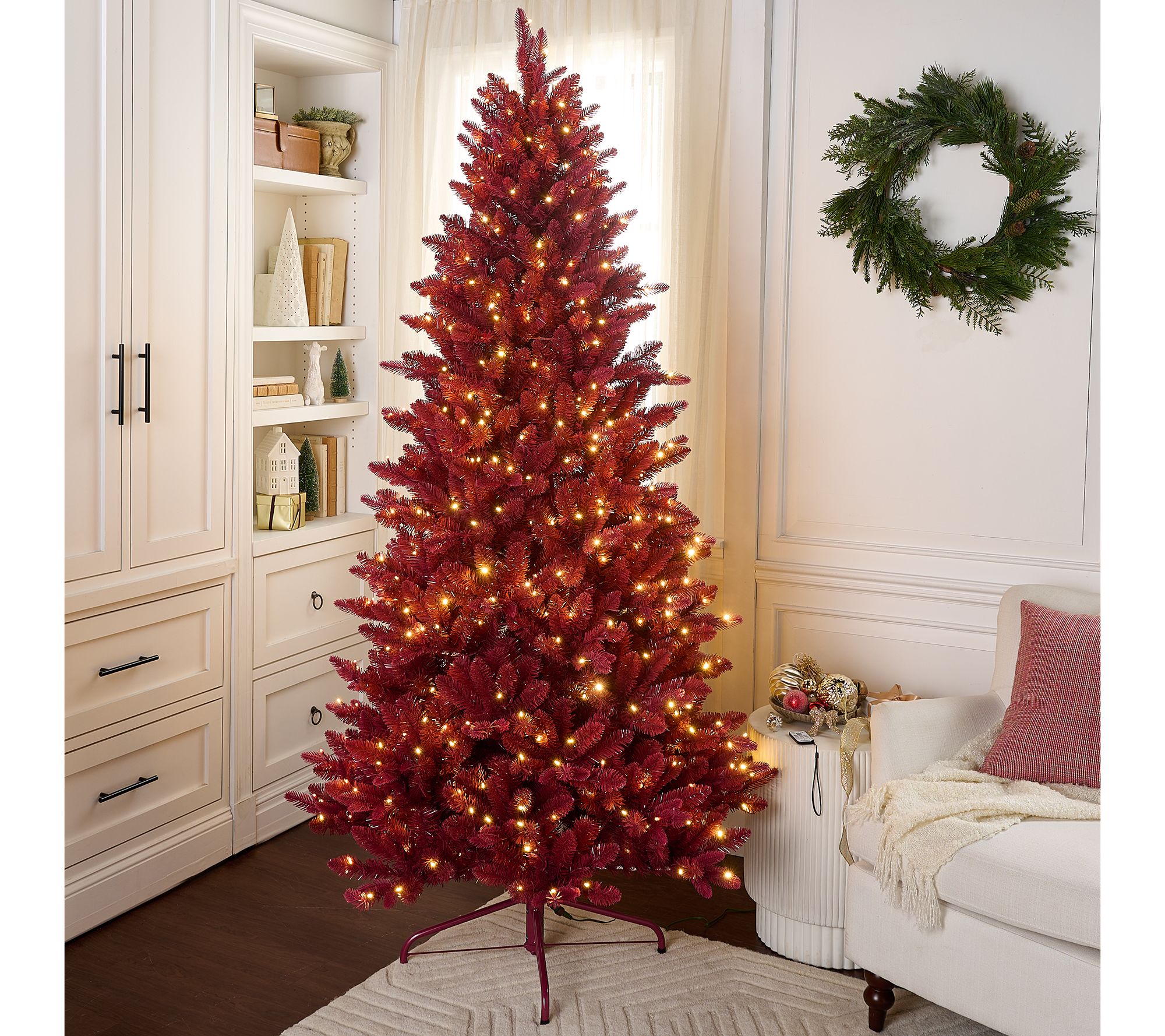 7' Christmas Tree with Color Flip LEDs by Kim Gravel