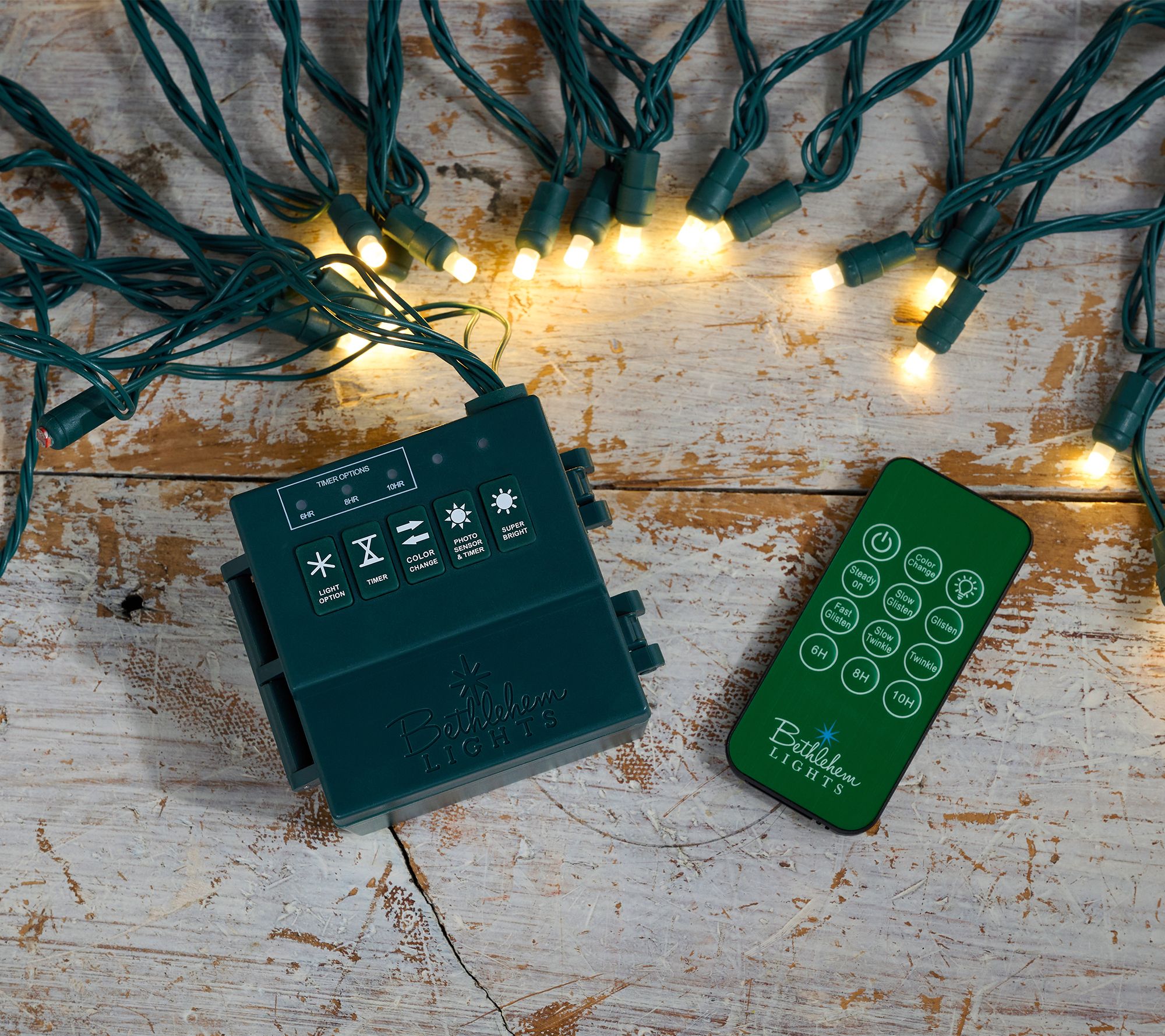 Bethlehem Lights S 2 Wide Angle Light Strands w Color Flip Remote