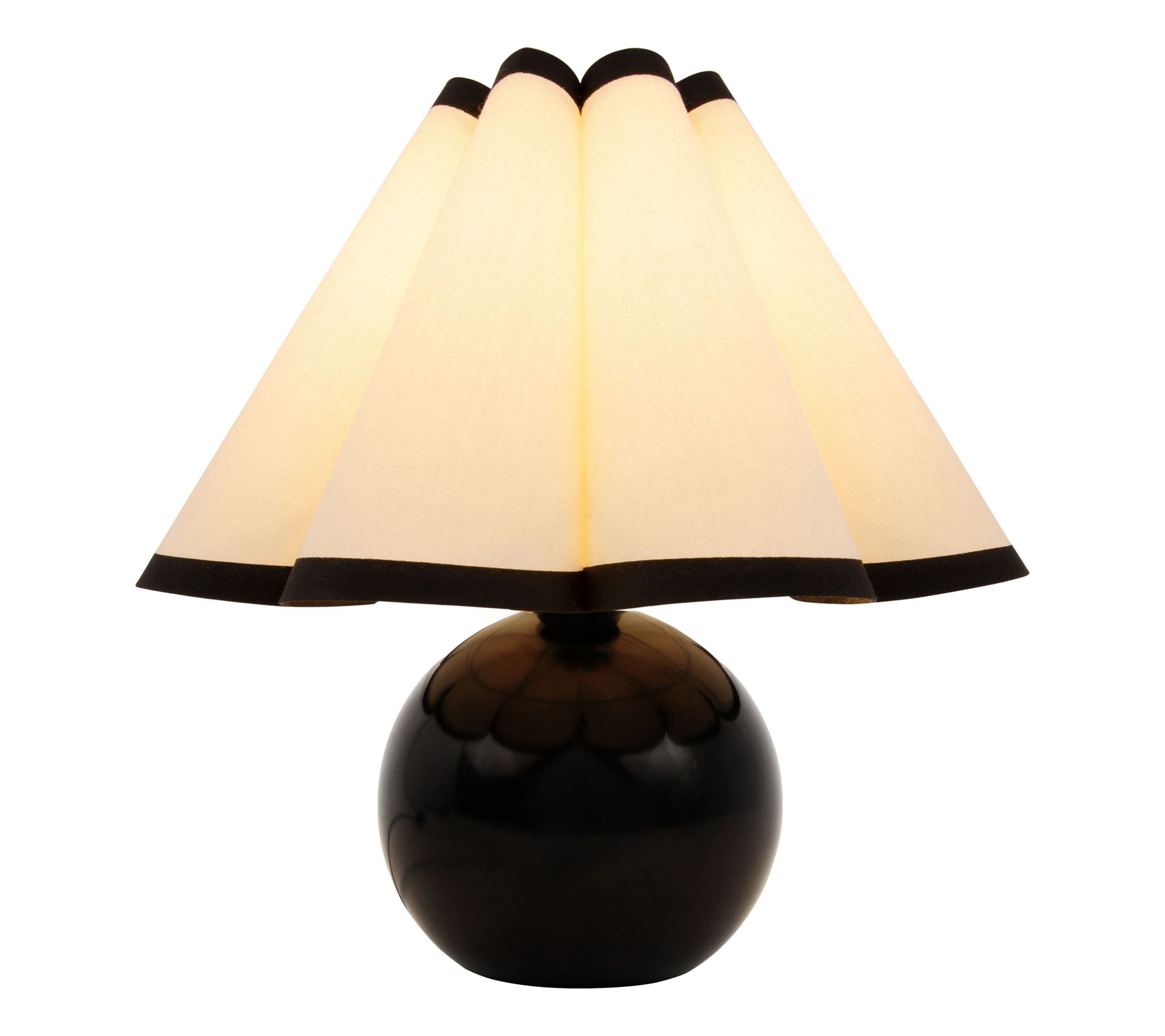 Brightech Blair 10" Black Midcentury LED Globe Desk Table Lamp