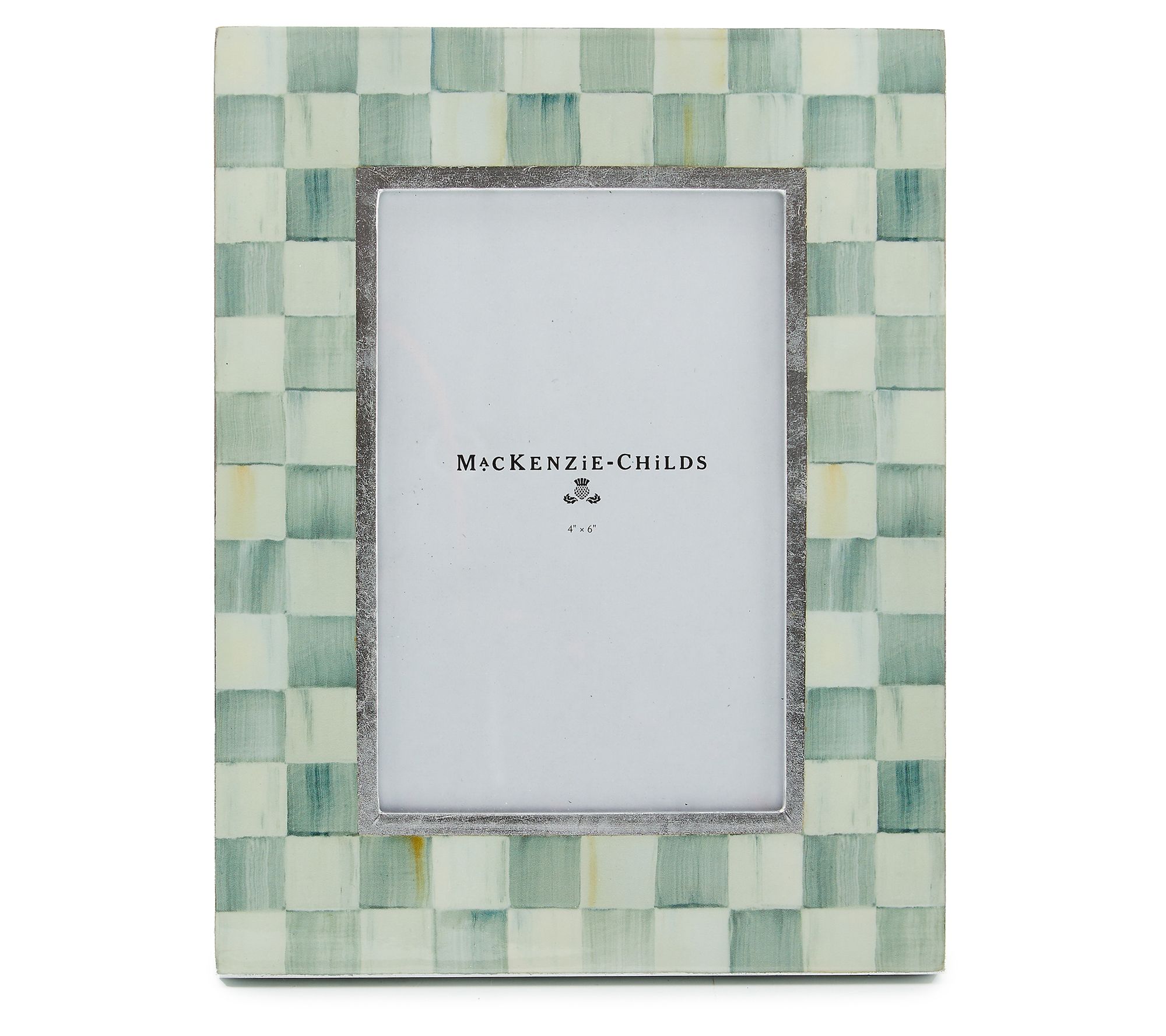 MacKenzie-Childs Sterling Check Lacquer 4" x 6" Frame