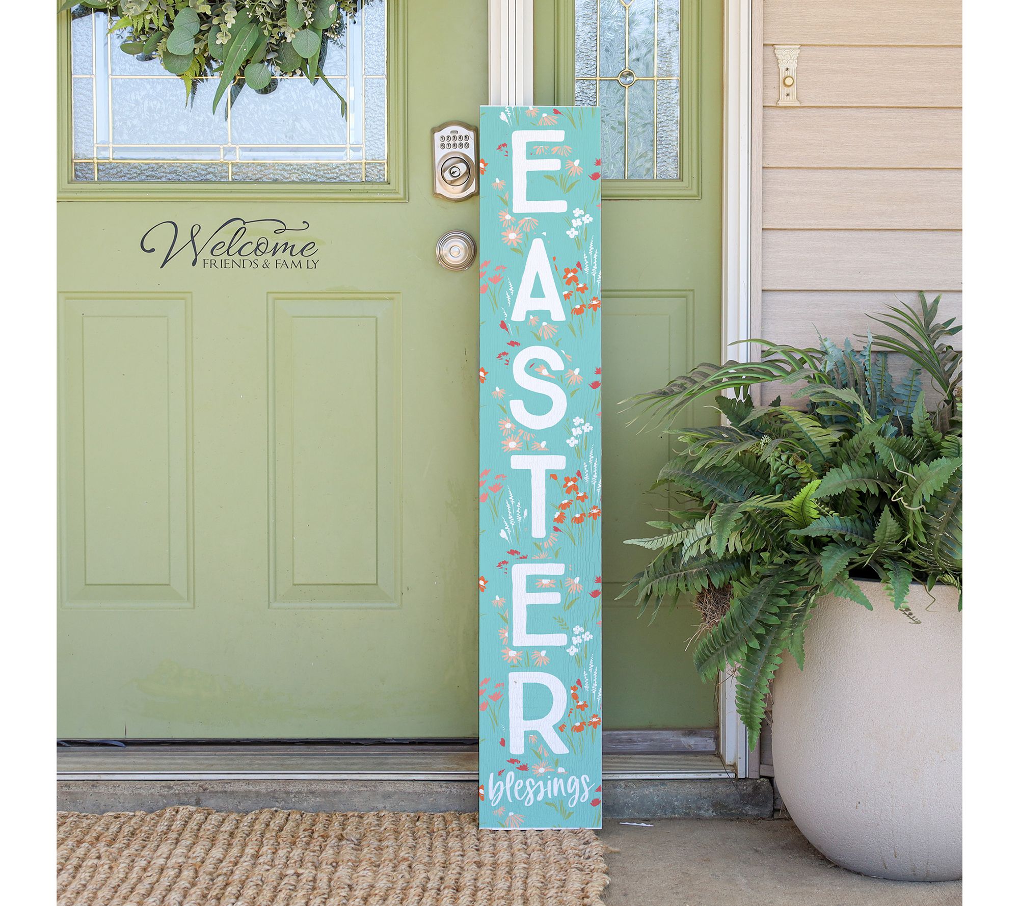 Sincere Surroundings 47" Easter Blessings PorchBoard