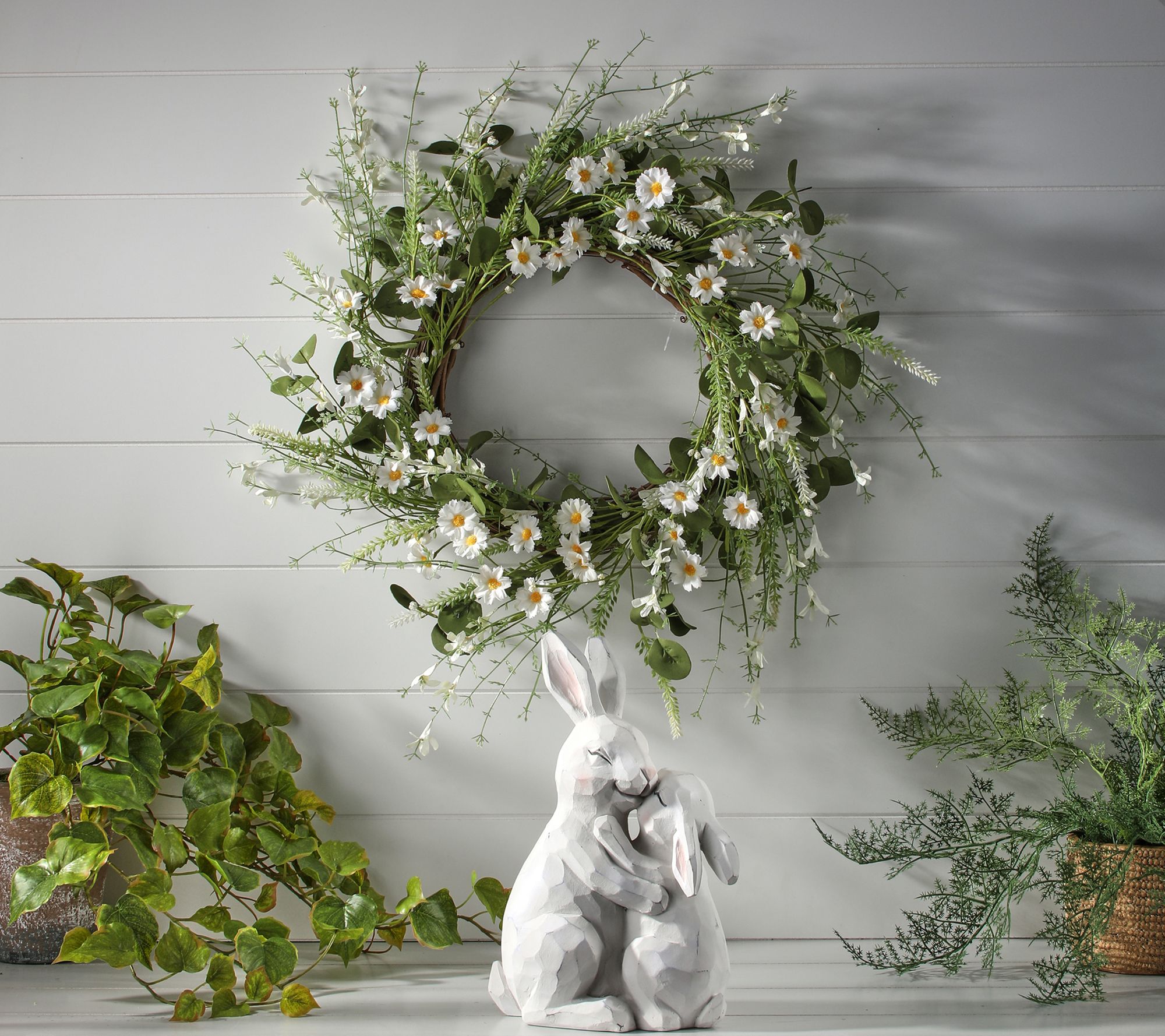 11.5" Bunny With Baby by Valerie