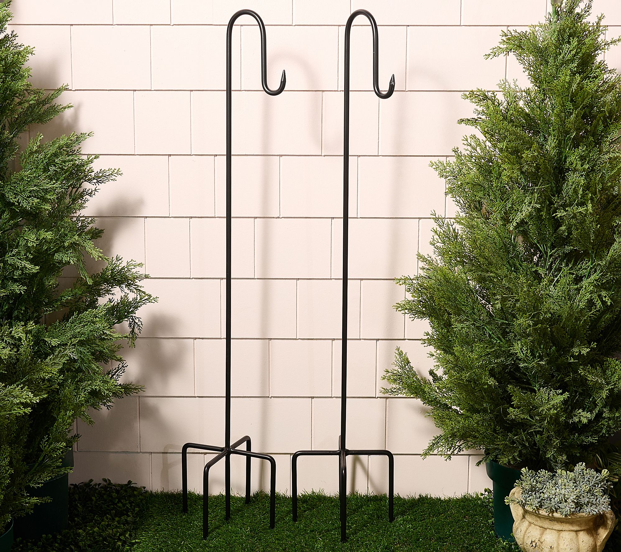 Primrose Hill Set of 2 Indoor/Outdoor 40" Shepherds Hooks