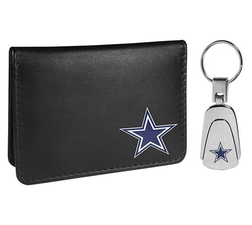 Siskiyou Sports NFL Weekend Bi-fold Wallet & Steel Key Chain