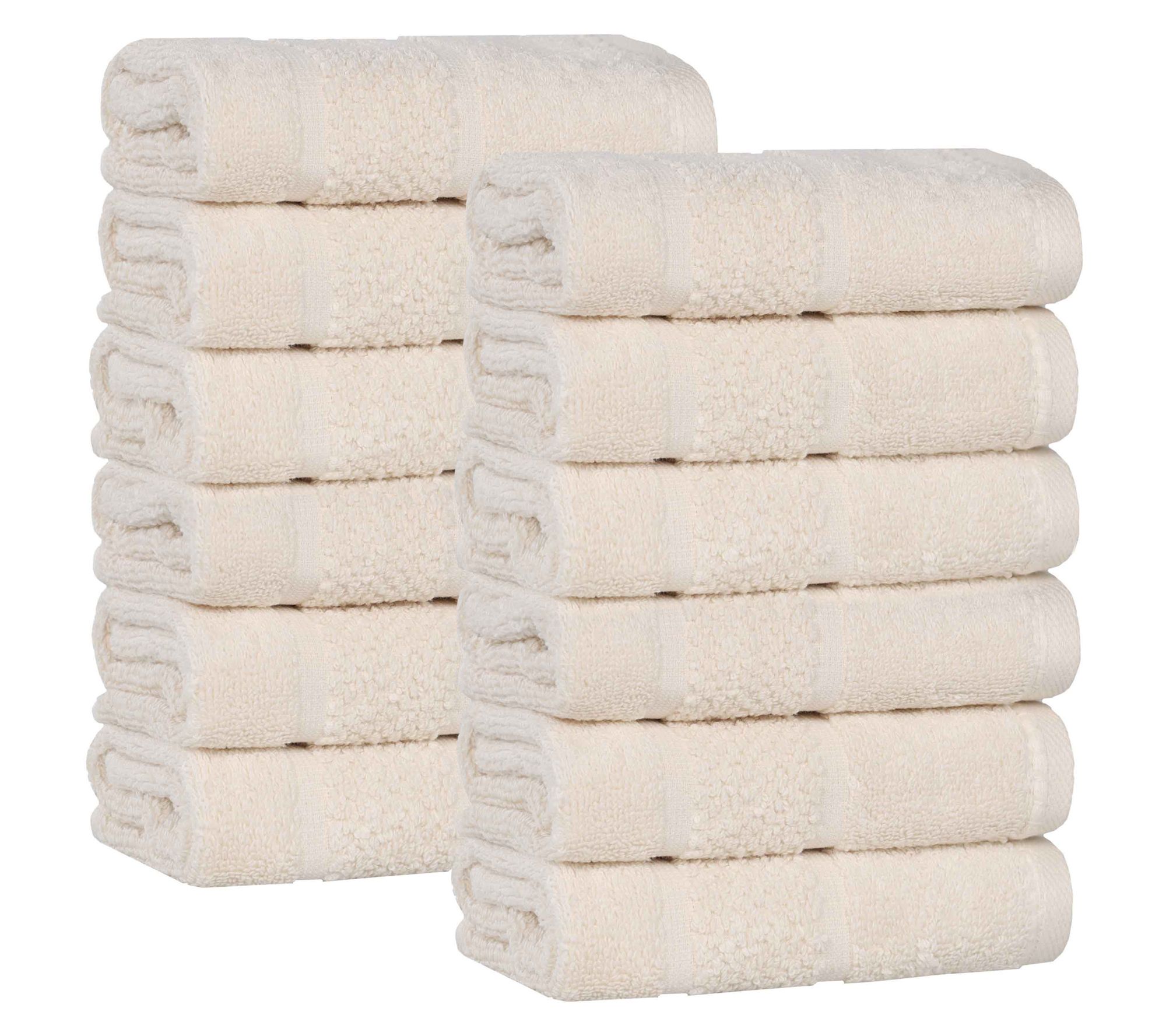 Superior Mile Cotton Blend Solid Face Towel Set