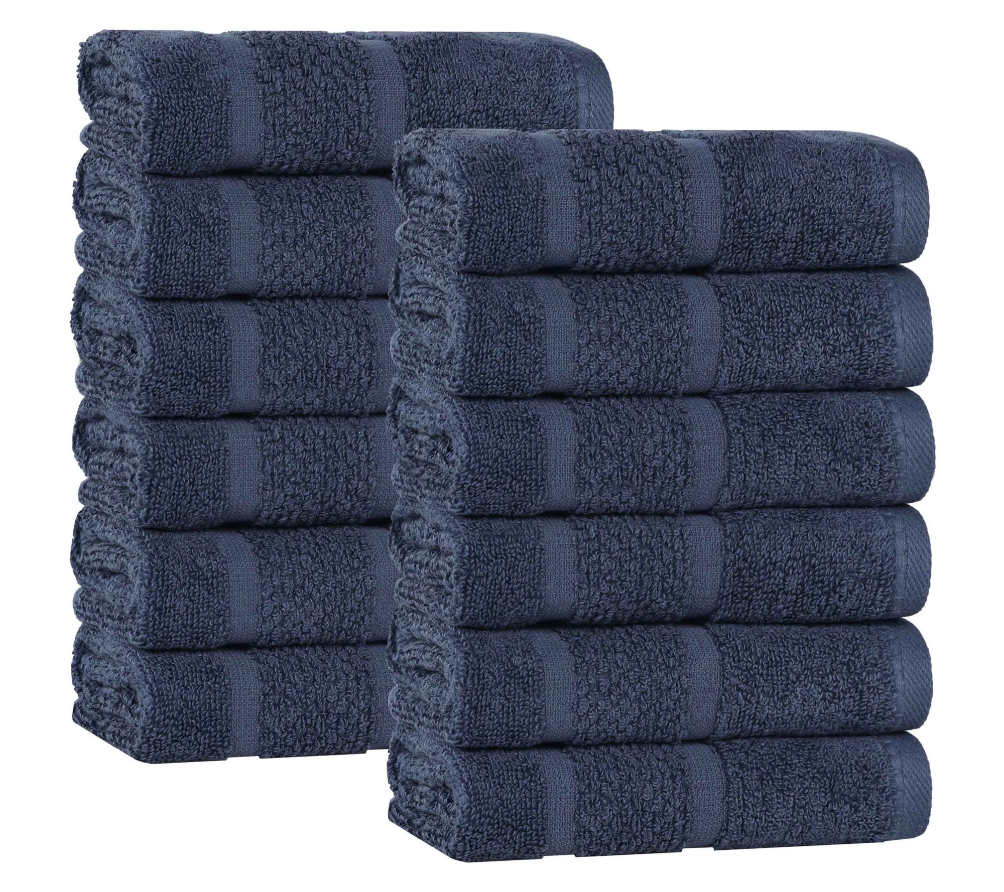 Superior Mile Cotton Blend Solid Face Towel Set