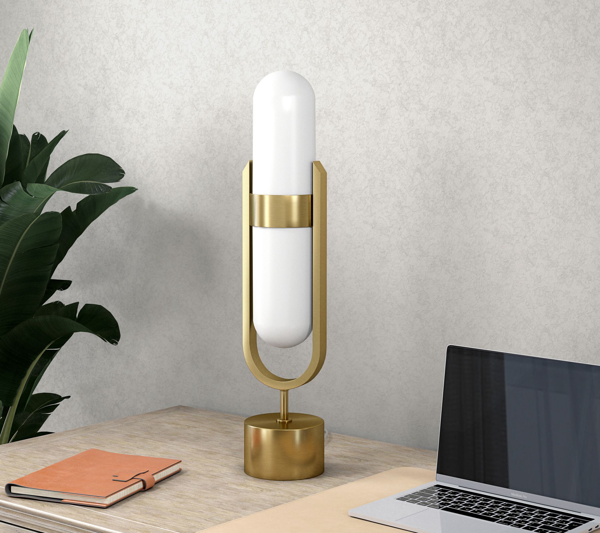 Hudson&Canal Blair Pill-Shaped Table Lamp