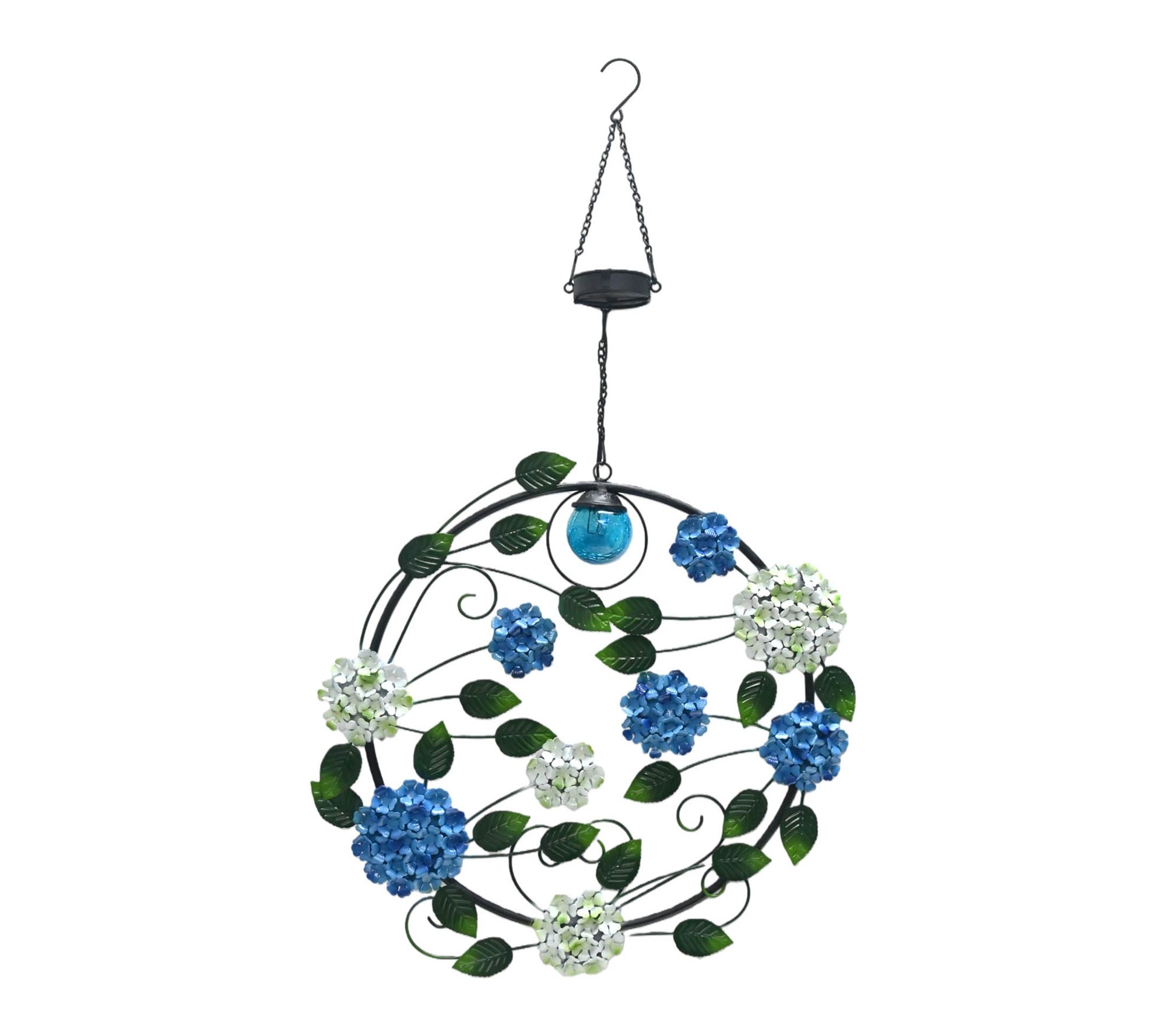  Temp-tations Seasonal Indoor/Outdoor Solar Metal Wreath - H514162