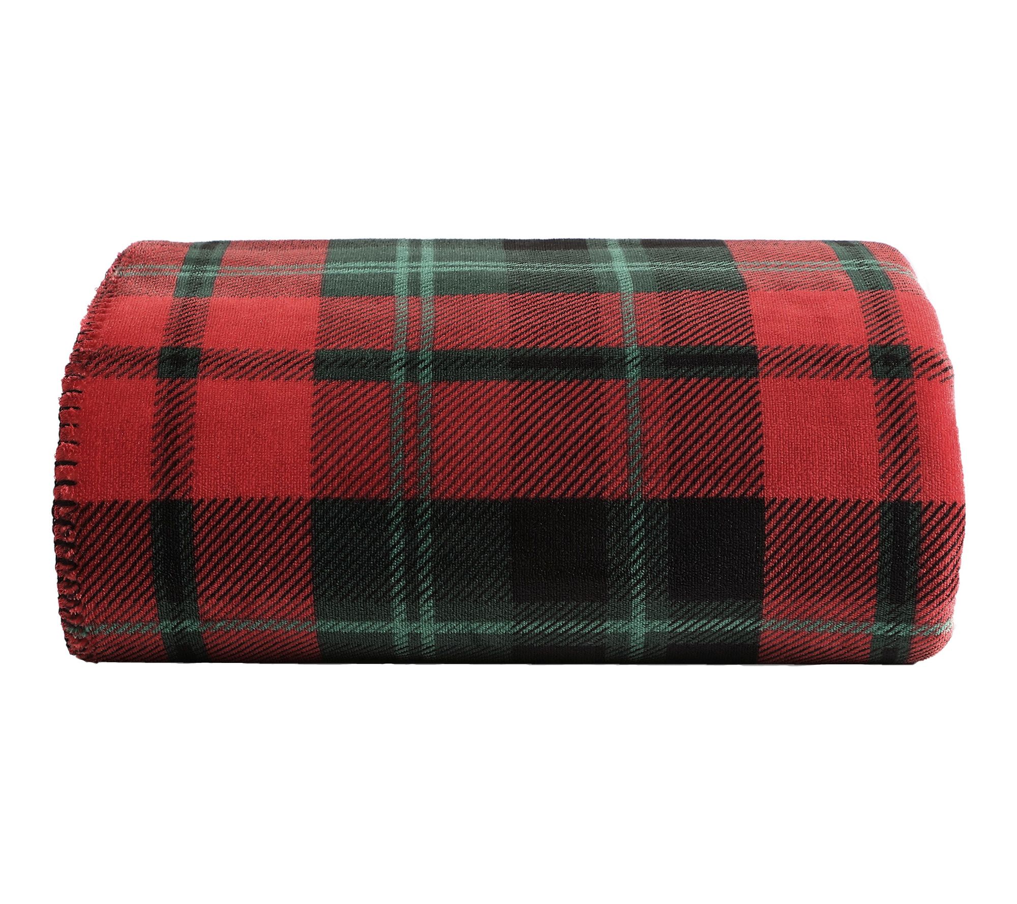 Eddie Bauer Trailhead Plaid Red Coco Flannel 60"X70" Throw