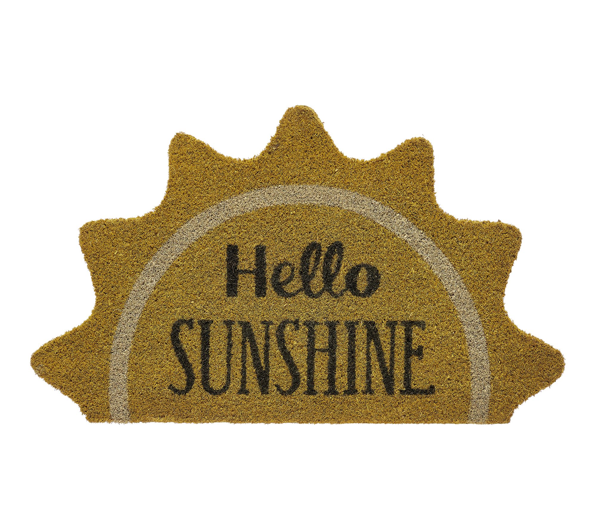 VCNY Home Hello Sunshine Coir Doormat, 18" x 30"