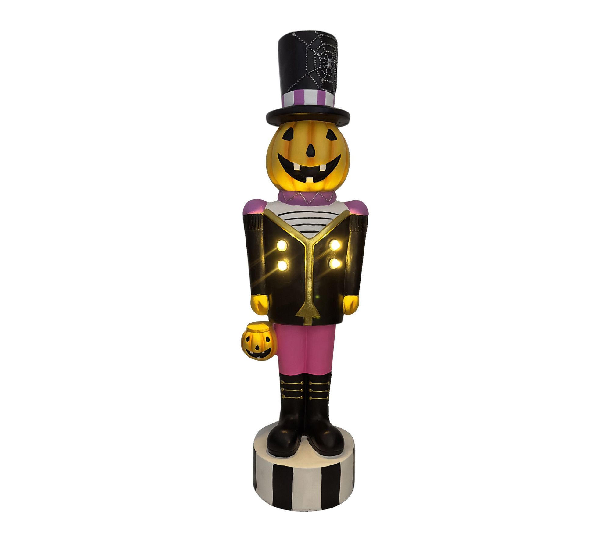 Haunted Hill Farm 4-ft. Pumpkin Head Halloween Nutcracker