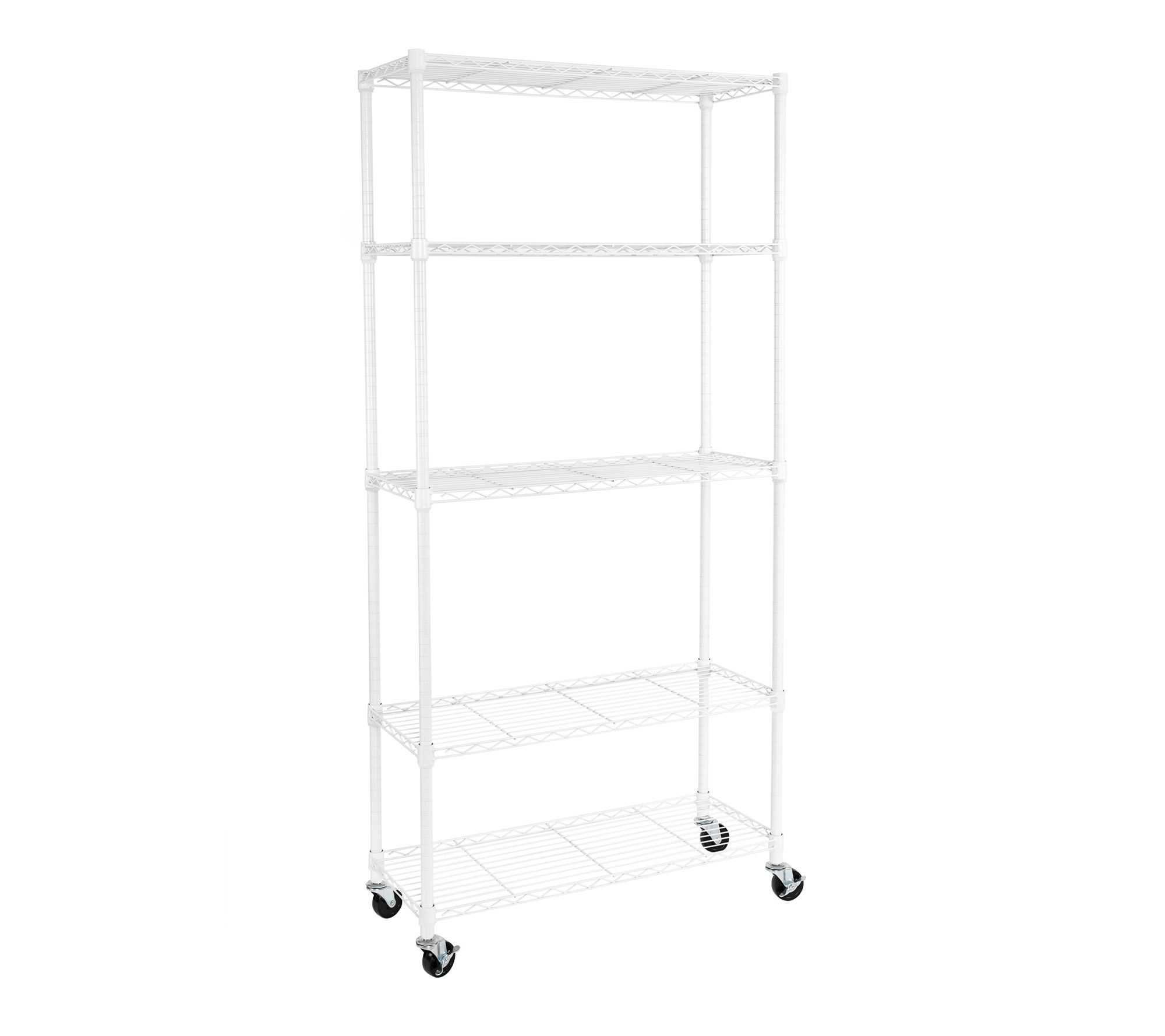 Seville Classics 5 Tier Wire Shelving, 36" W x 14" D x 75.5" H