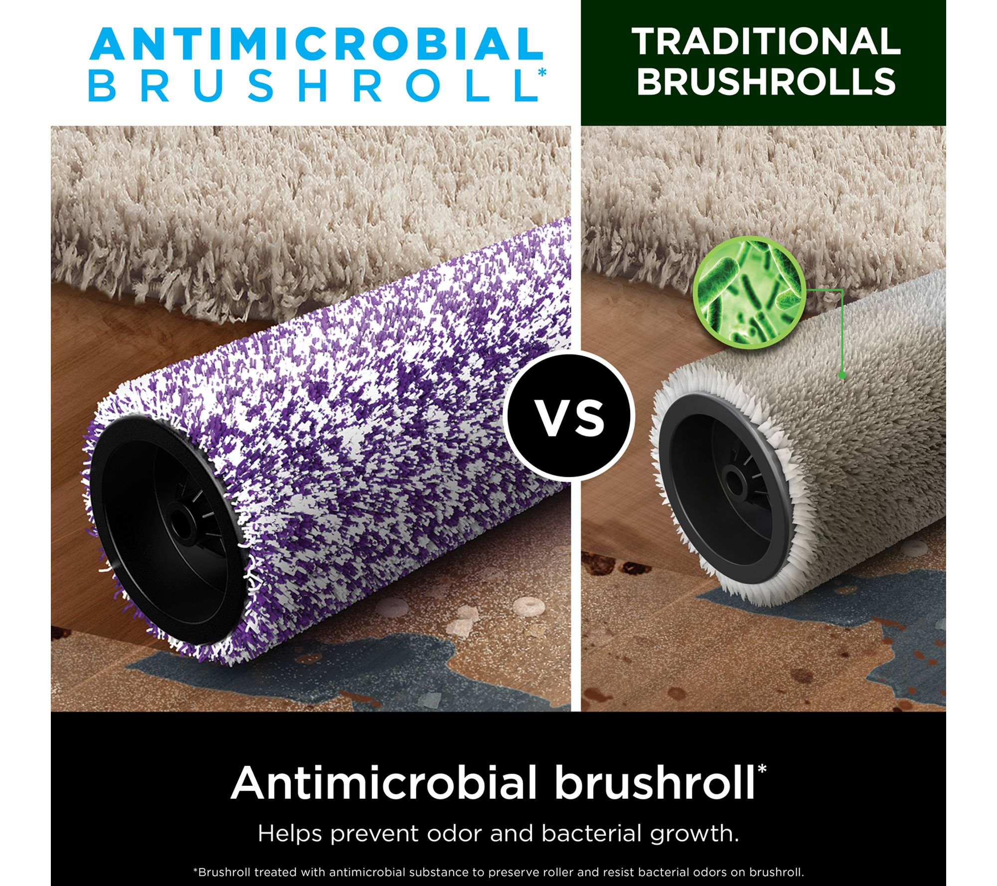 Shark HydroVac Anti-Microbial Brushroll, 2 -Pack | QVC