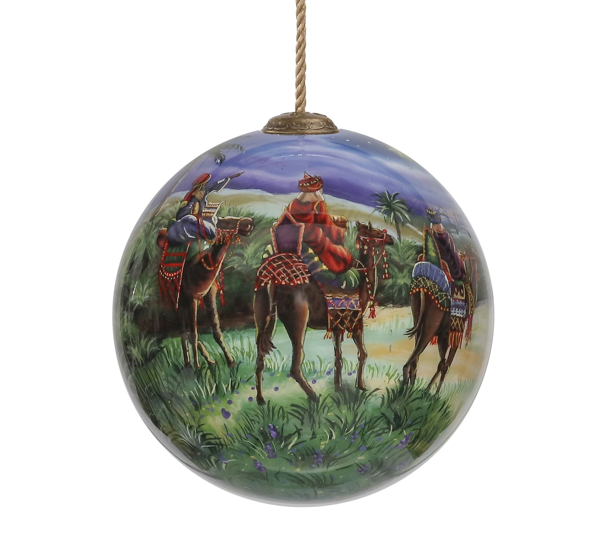 Inner Beauty Gifts 4 inch We Three Kings Hand Painted Ornament