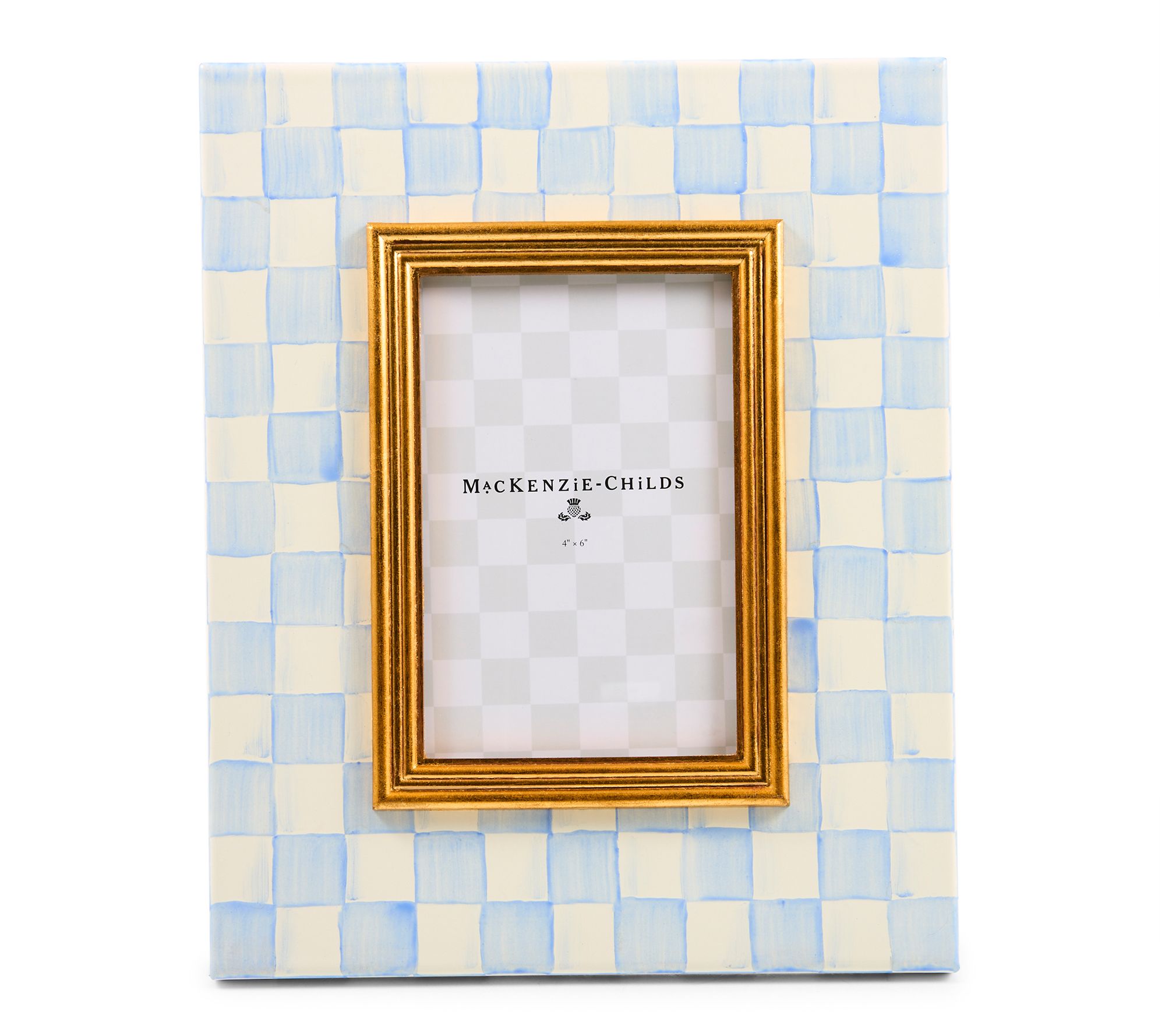  MacKenzie -Childs Check 4" x 6" Frame