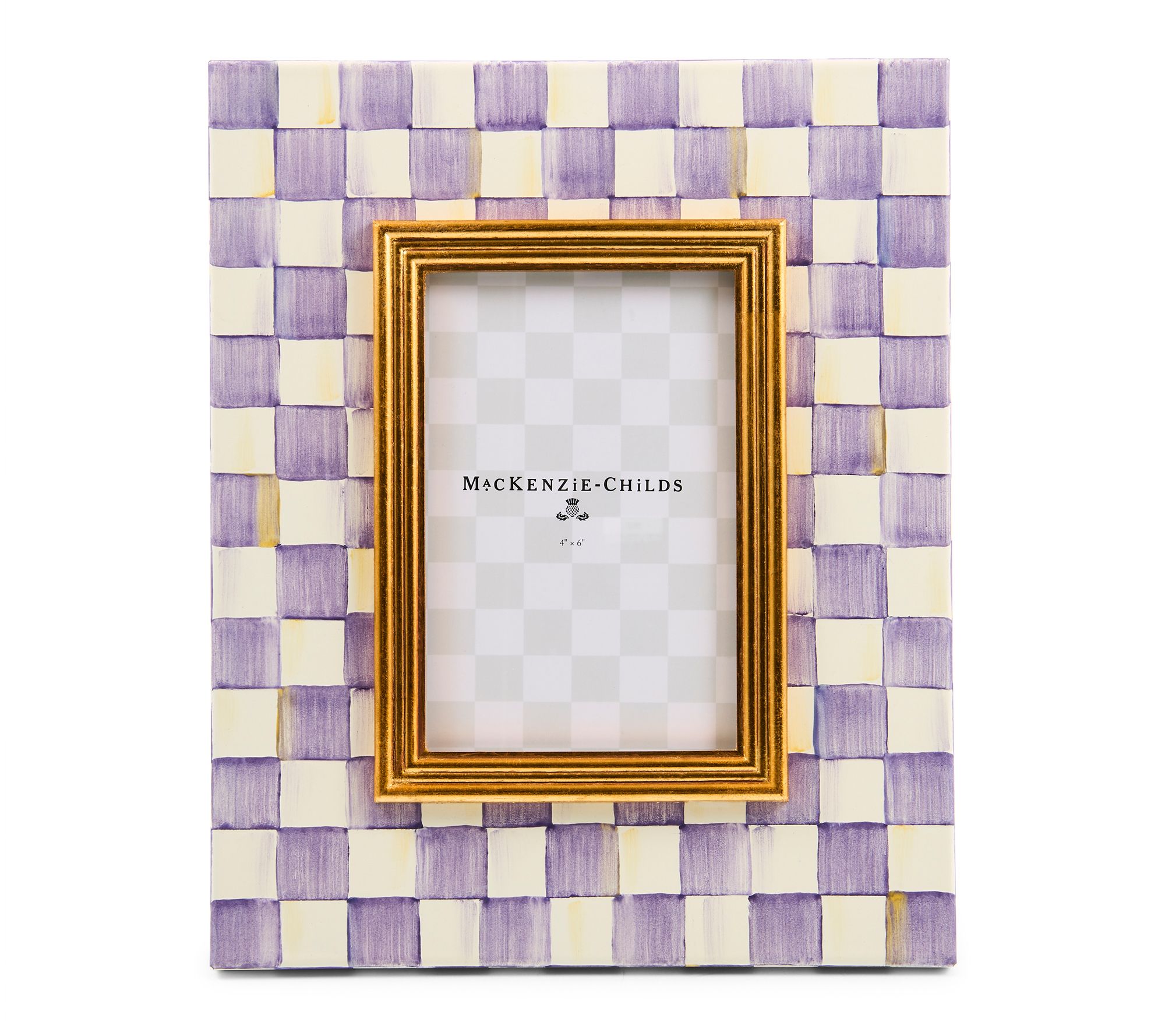 MacKenzie -Childs Check 4" x 6" Frame
