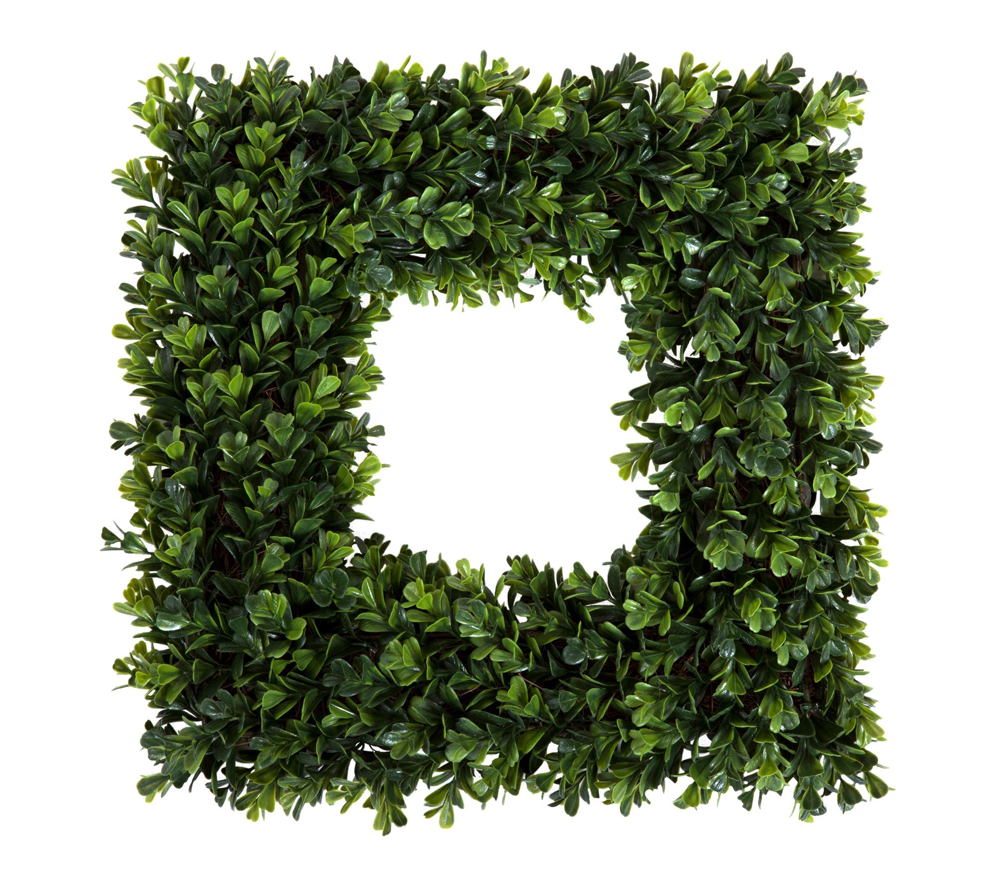 Pure Garden 16.5" Square Boxwood Wreath for Front Door