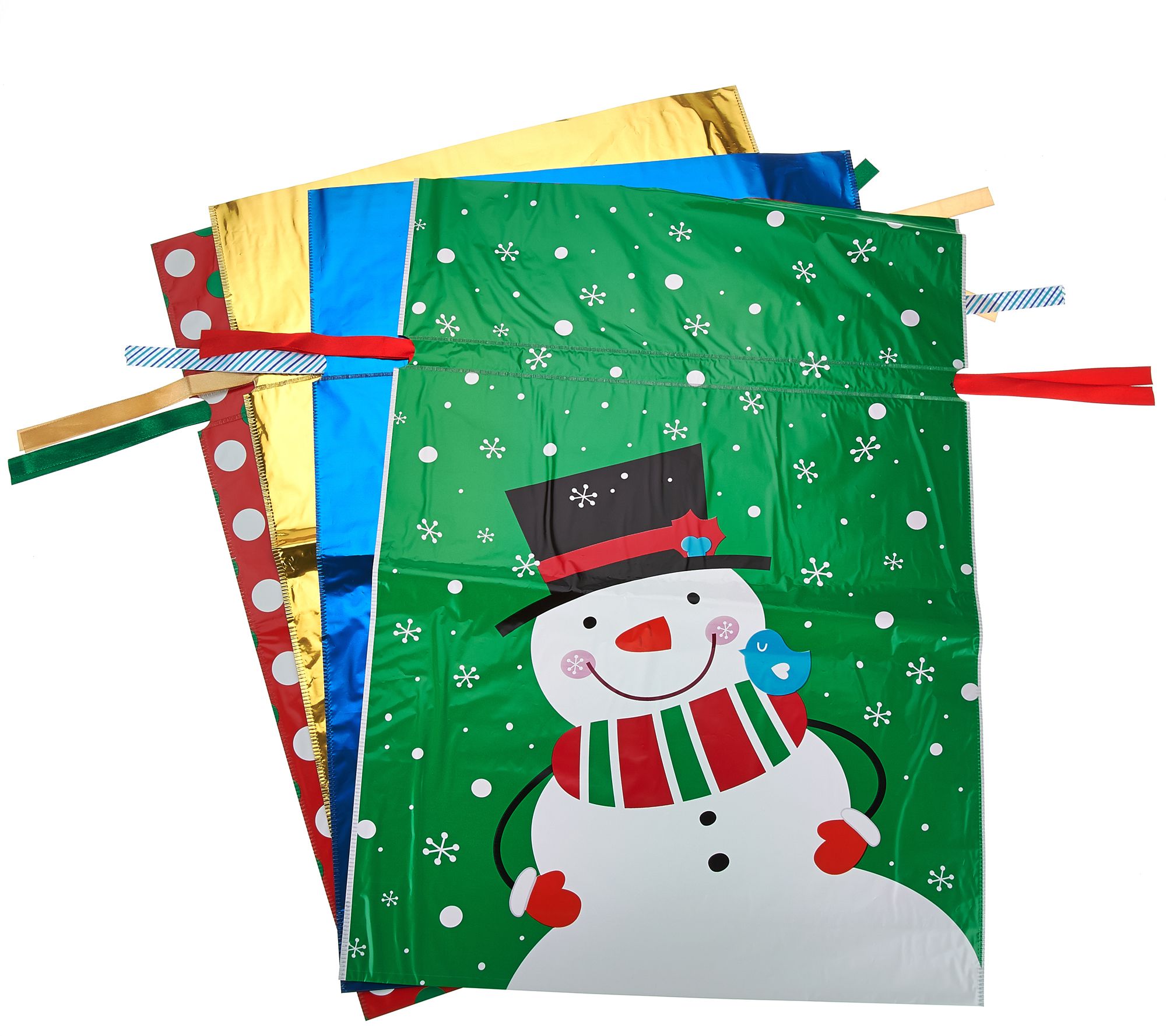 Kringle Express 64 Piece EZ Drawstring Gift Bag Set - QVC.com