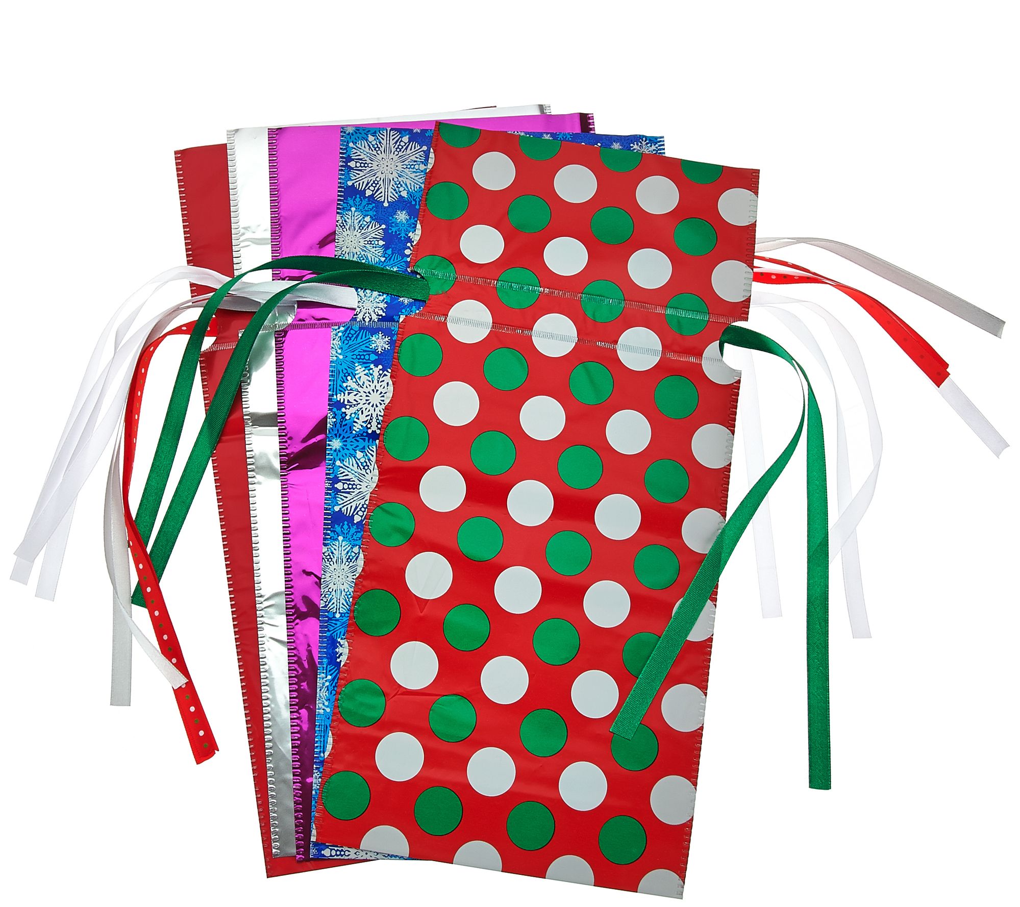 Kringle Express 64 Piece EZ Drawstring Gift Bag Set - QVC.com