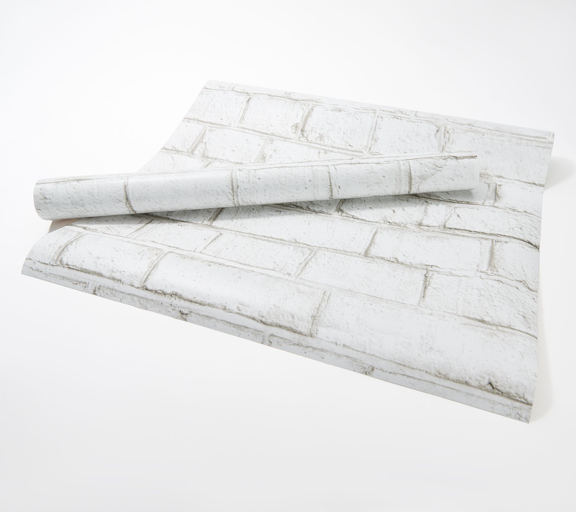 RoomMates S/2 White Brick Peel & Stick Wallpaper Rolls 20.5" x 16.5