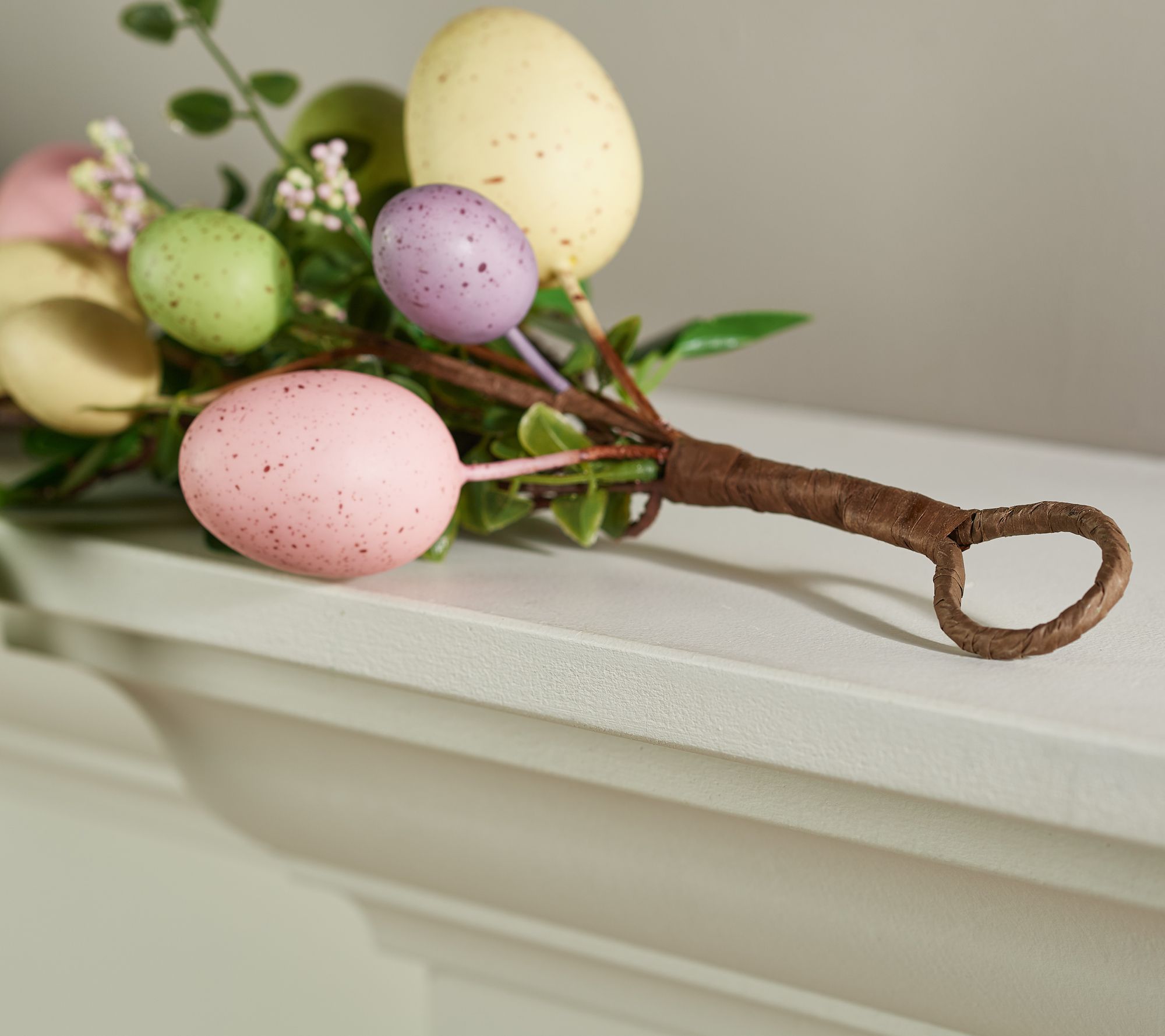 "As Is" 4' Easter Egg and Boxwood Garland by Valerie